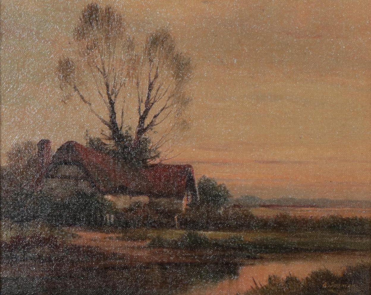 Augustus Spencer Landscape Oil Painting