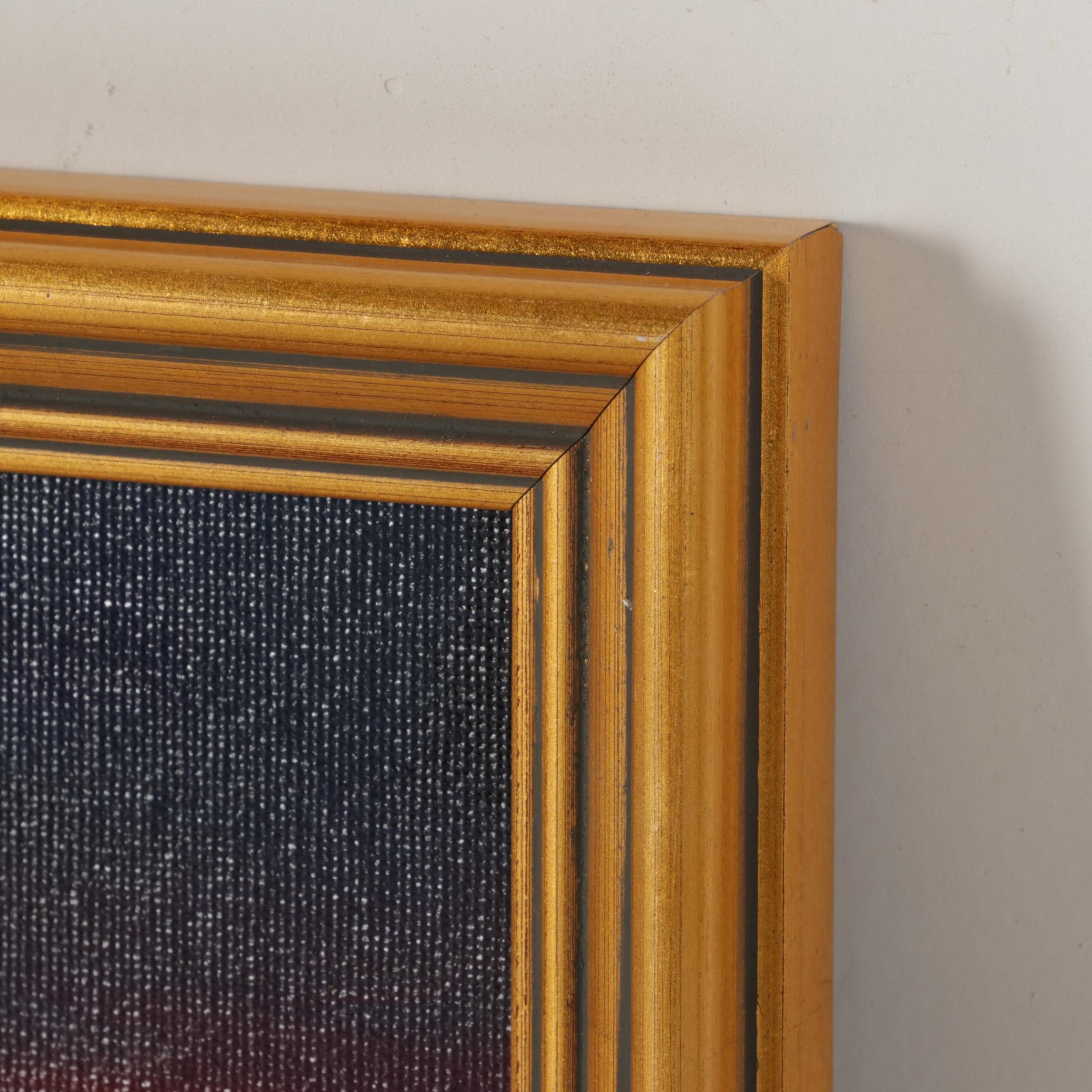 William Hawkins Landscape Oil Painting of River Delta at Twilight, 2021