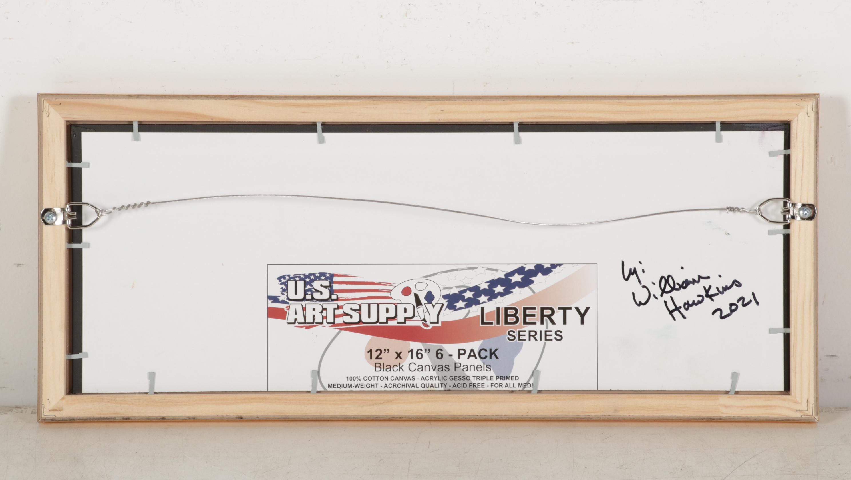 William Hawkins Landscape Oil Painting of River Delta at Twilight, 2021