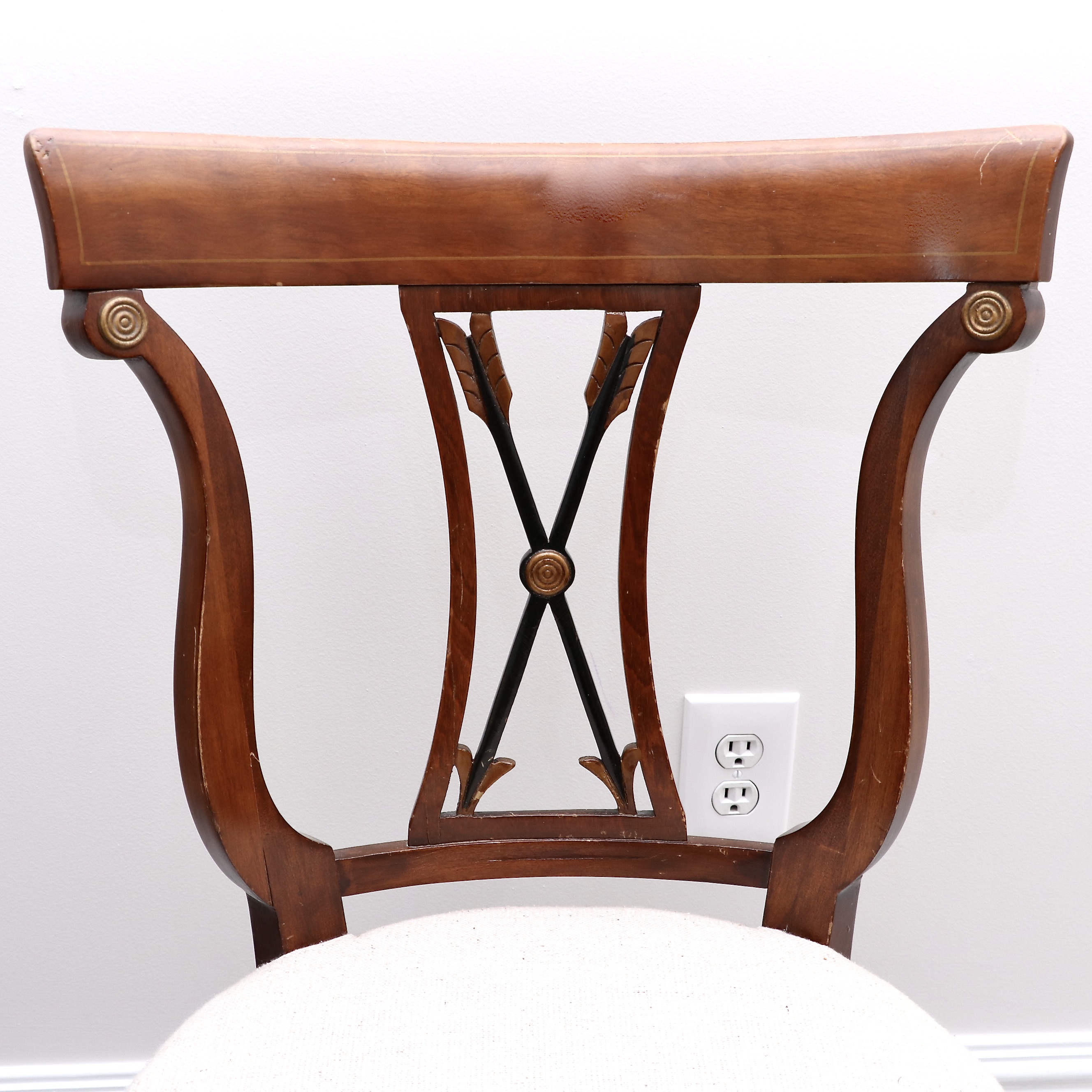 Rway Northern Furniture Inc. Federal Style Vanity, Mirror, Chair and Bench