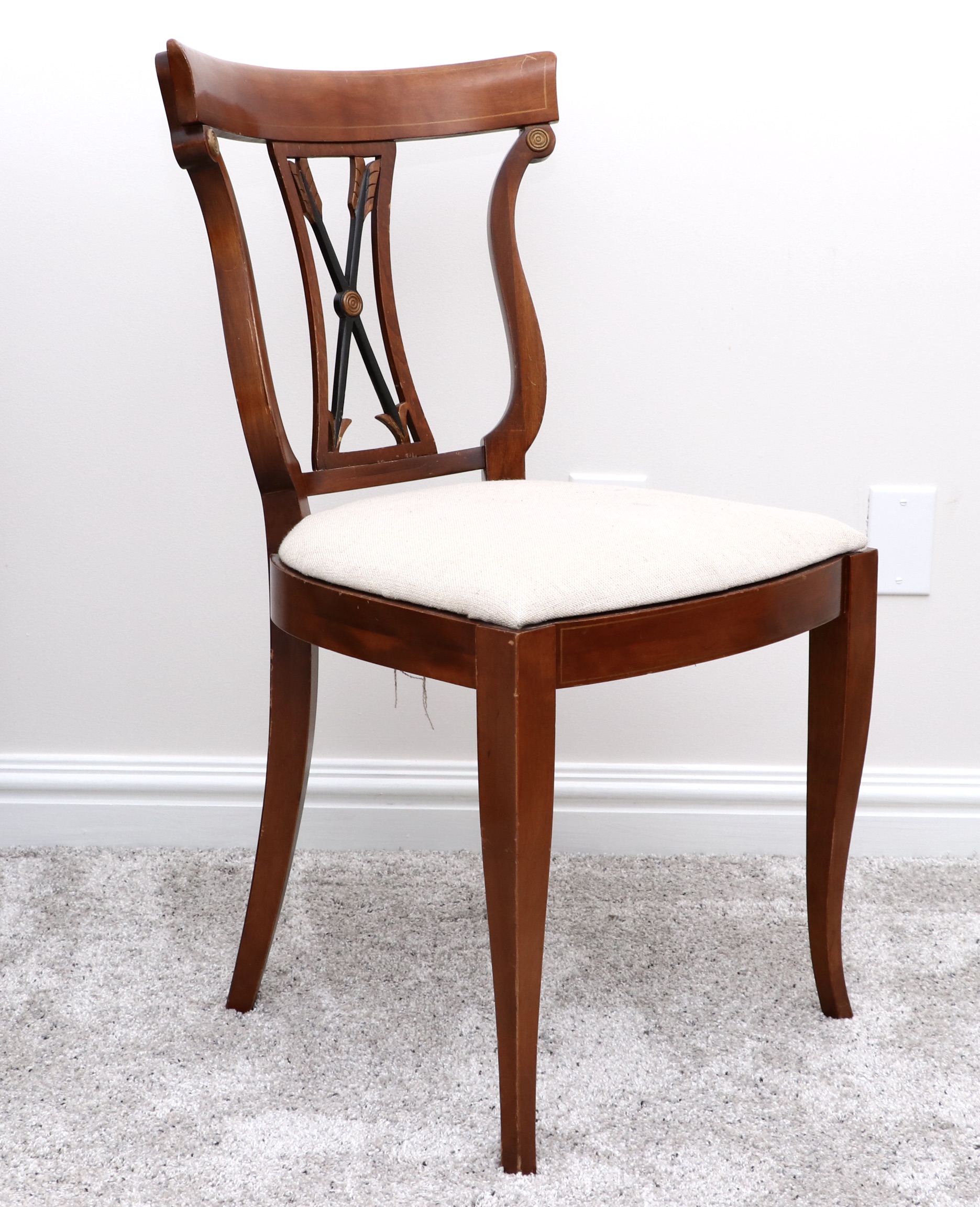 Rway Northern Furniture Inc. Federal Style Vanity, Mirror, Chair and Bench