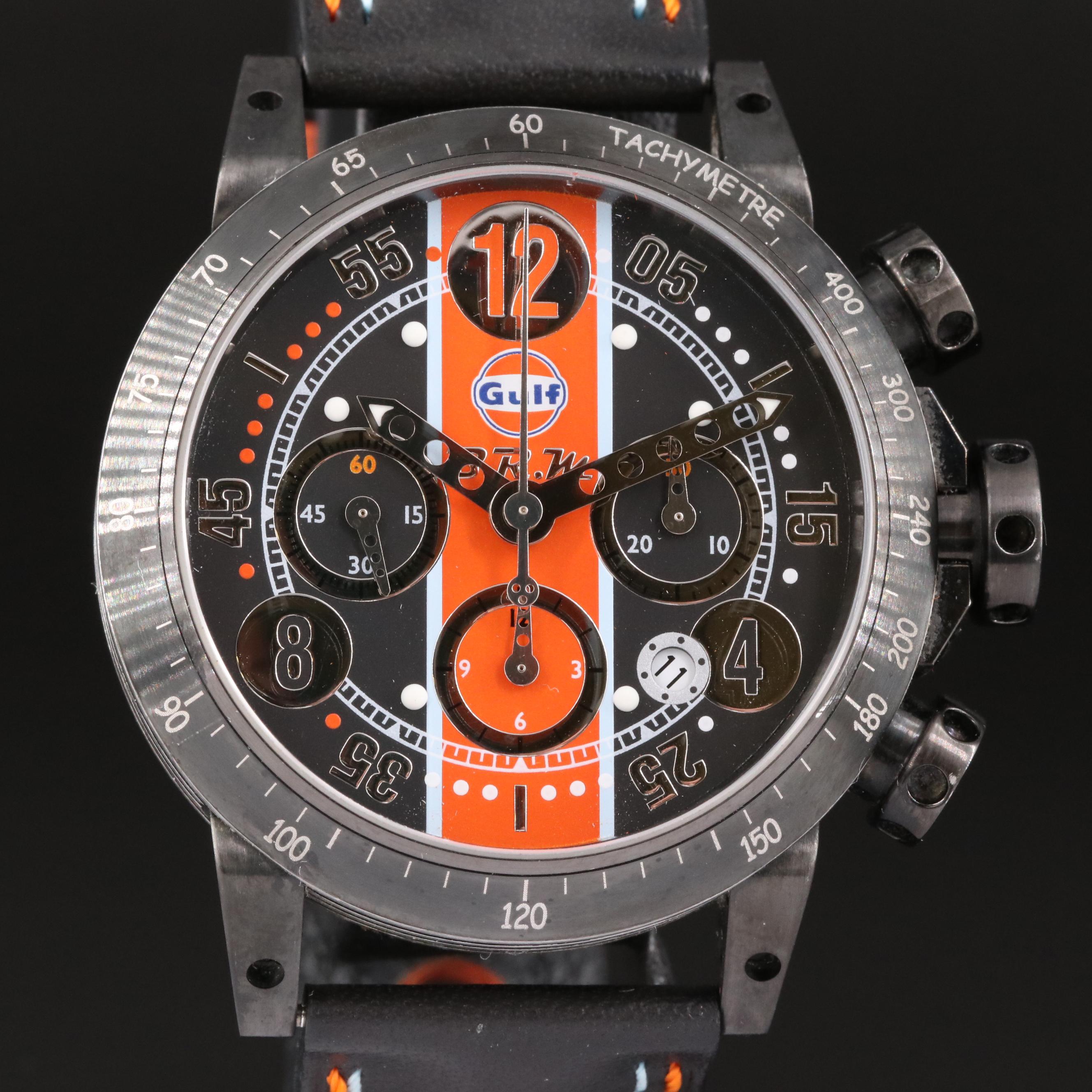 BRM V8 - 44 Competition with Gulf Logo Titanium Watch