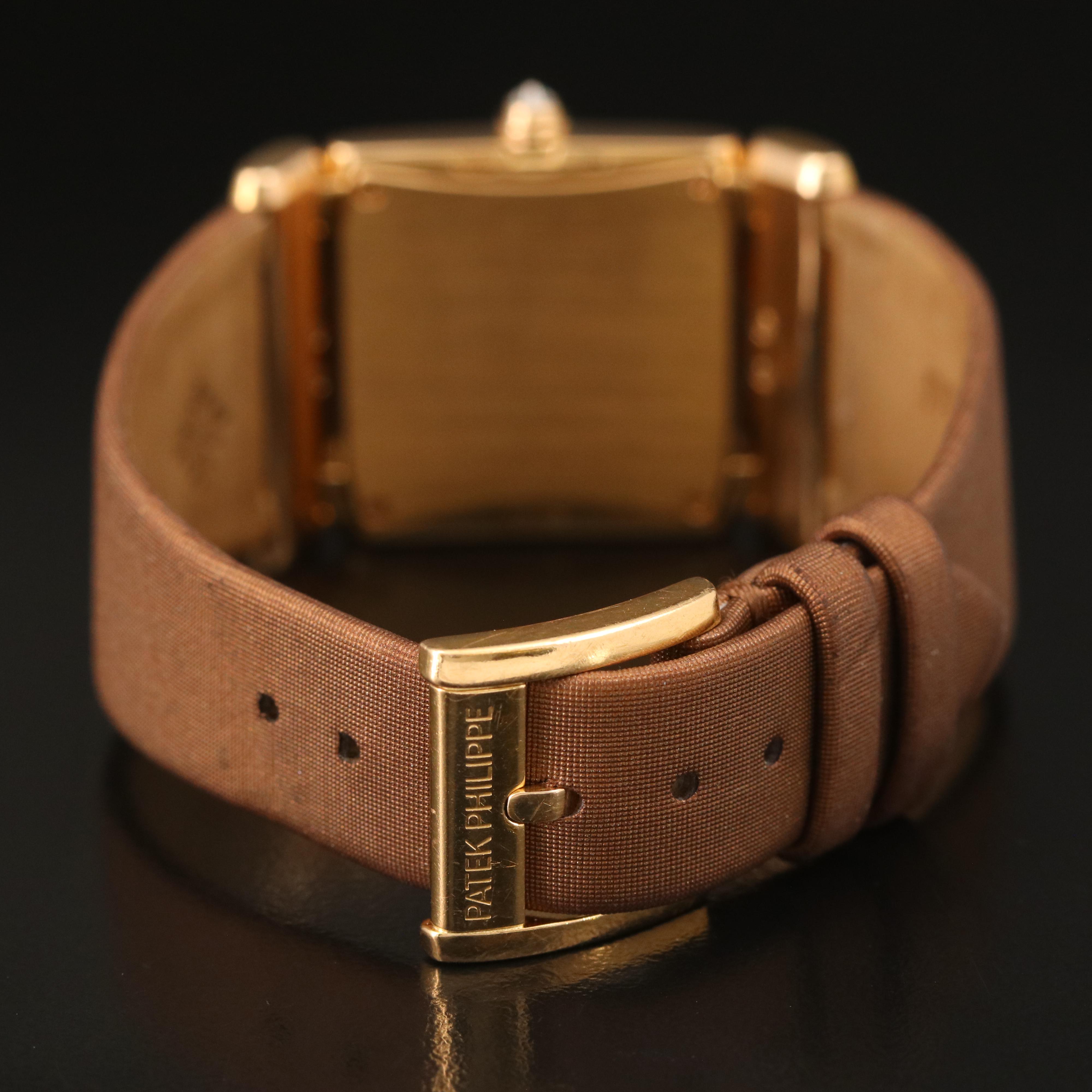 Patek Philippe 18K Diamond Dial, Bezel and Crown Watch