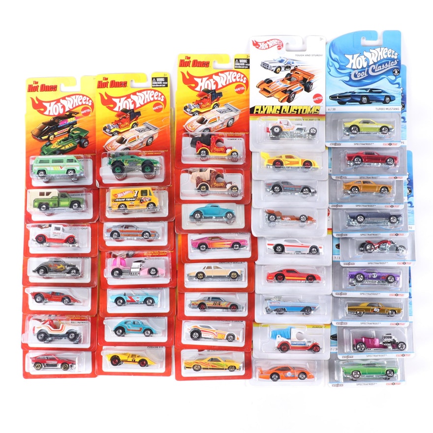 Mattel Hot Wheels Flying Customs, Hot Ones and Other Diecast Metal Cars