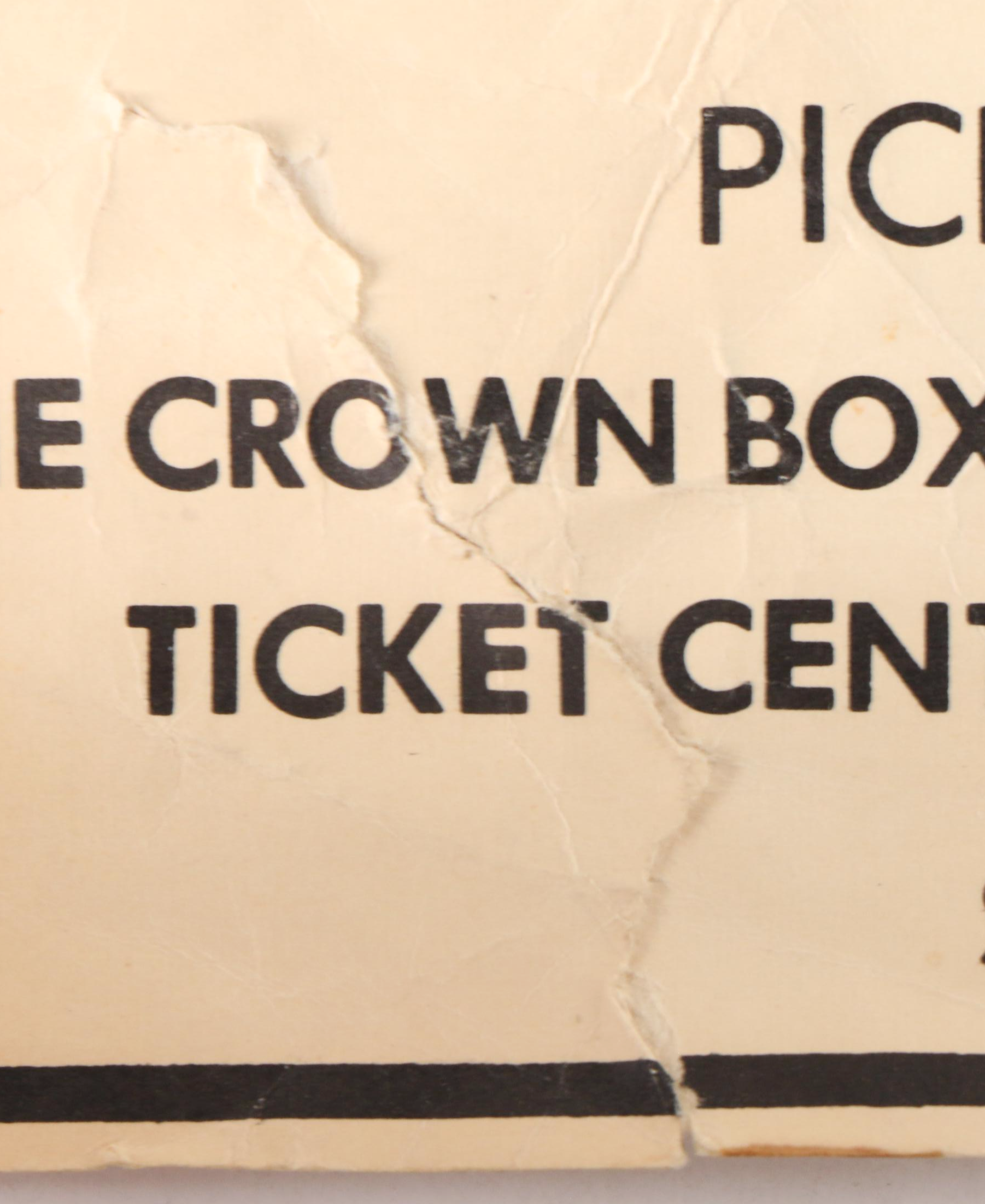 1973 Joe Frazier vs. Joe Bugner Close Circuit Telecast London Boxing Poster