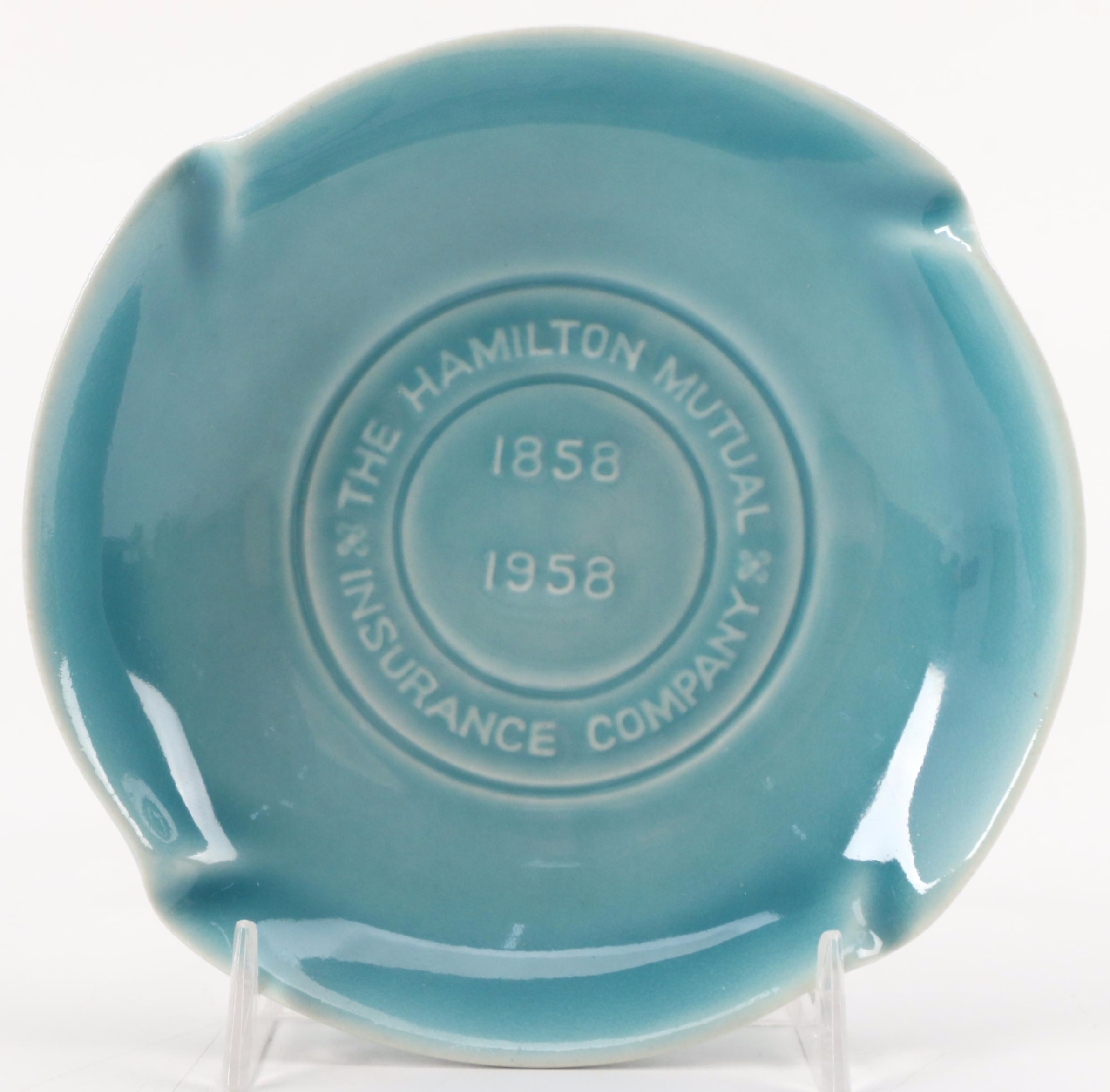 Rookwood Pottery Matte Glazed Ceramic Bud Vase and Ashtray, Mid-20th Century