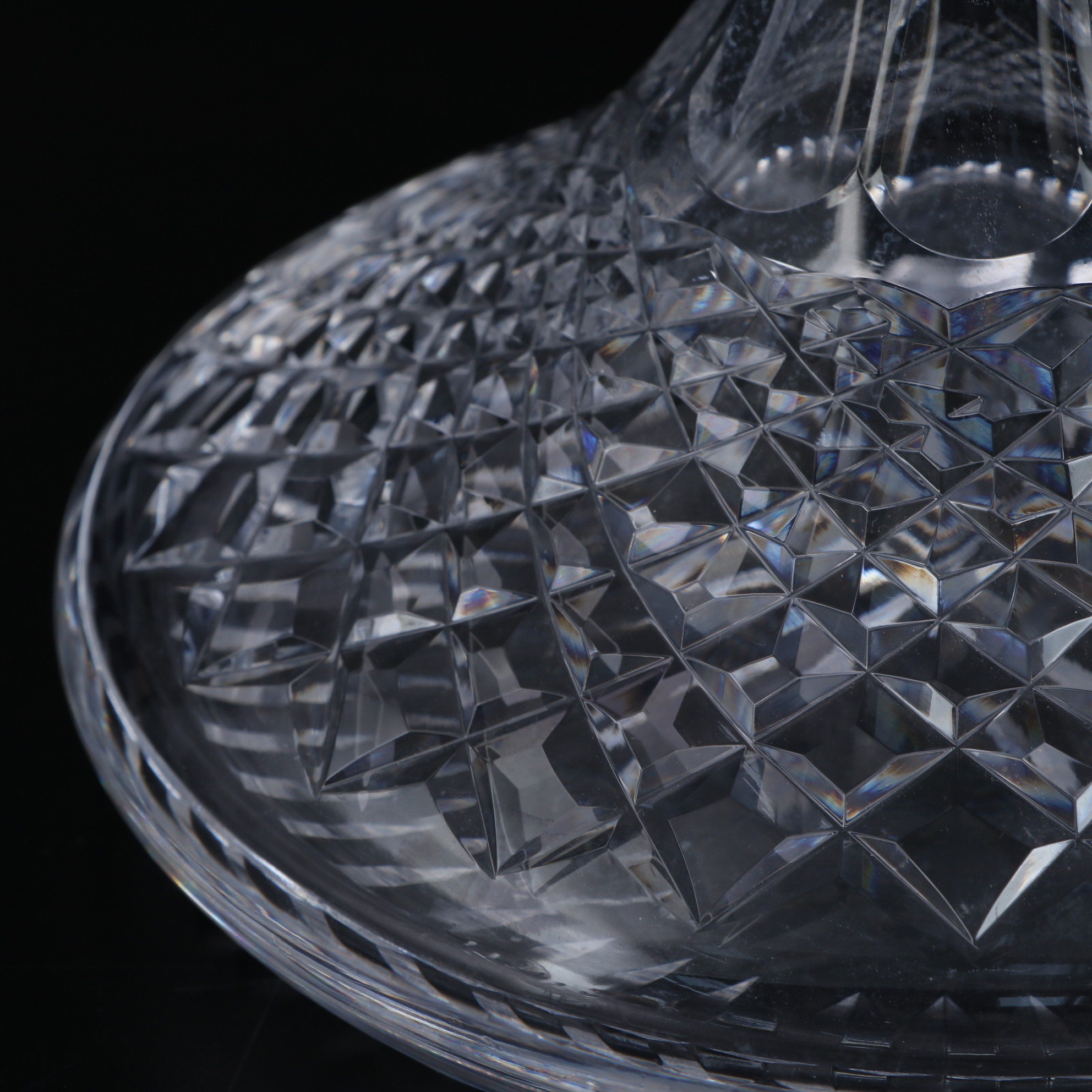 Waterford Crystal "Alana" Ships Decanter with "Huntley" and "Lismore" Glassware