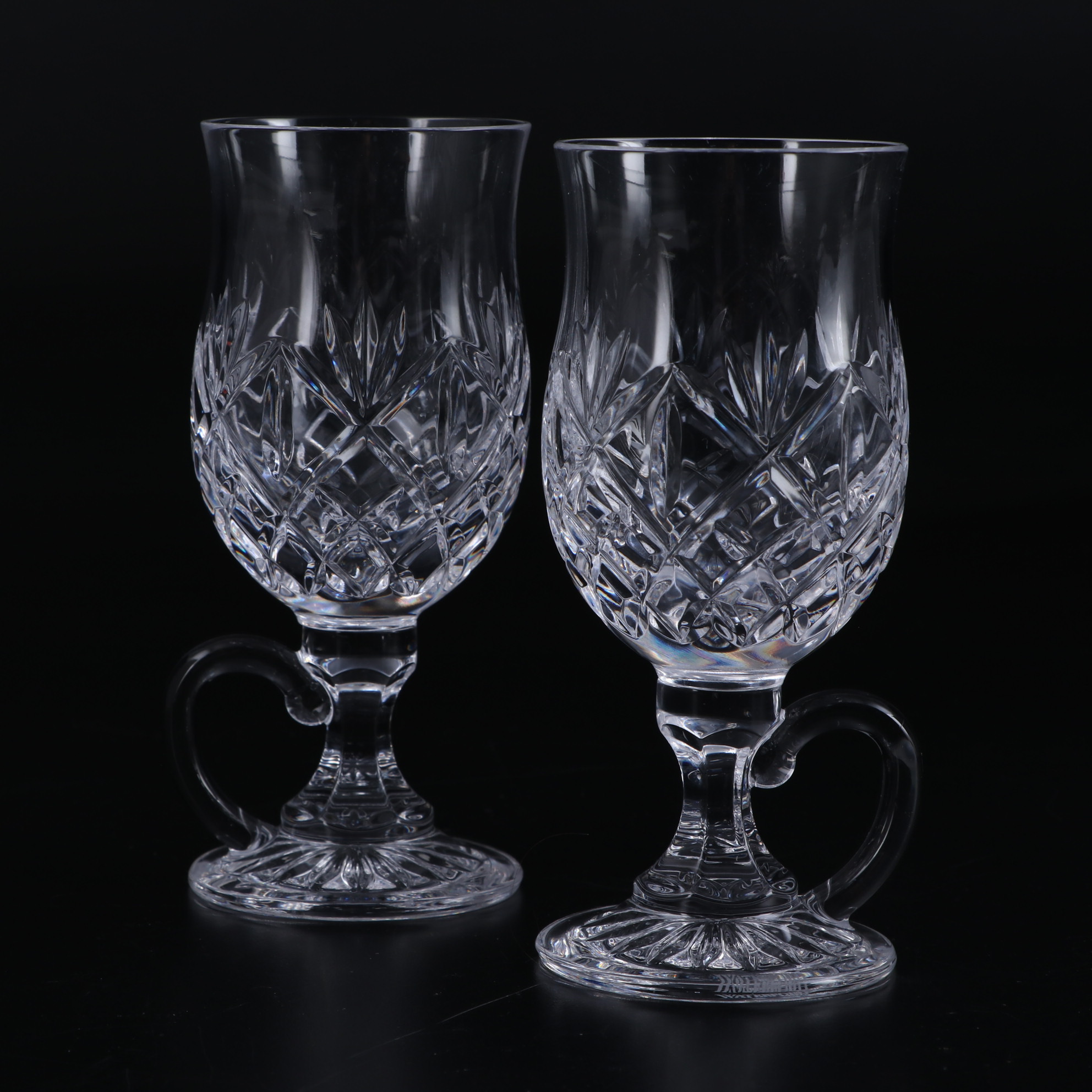 Waterford Crystal "Alana" Ships Decanter with "Huntley" and "Lismore" Glassware