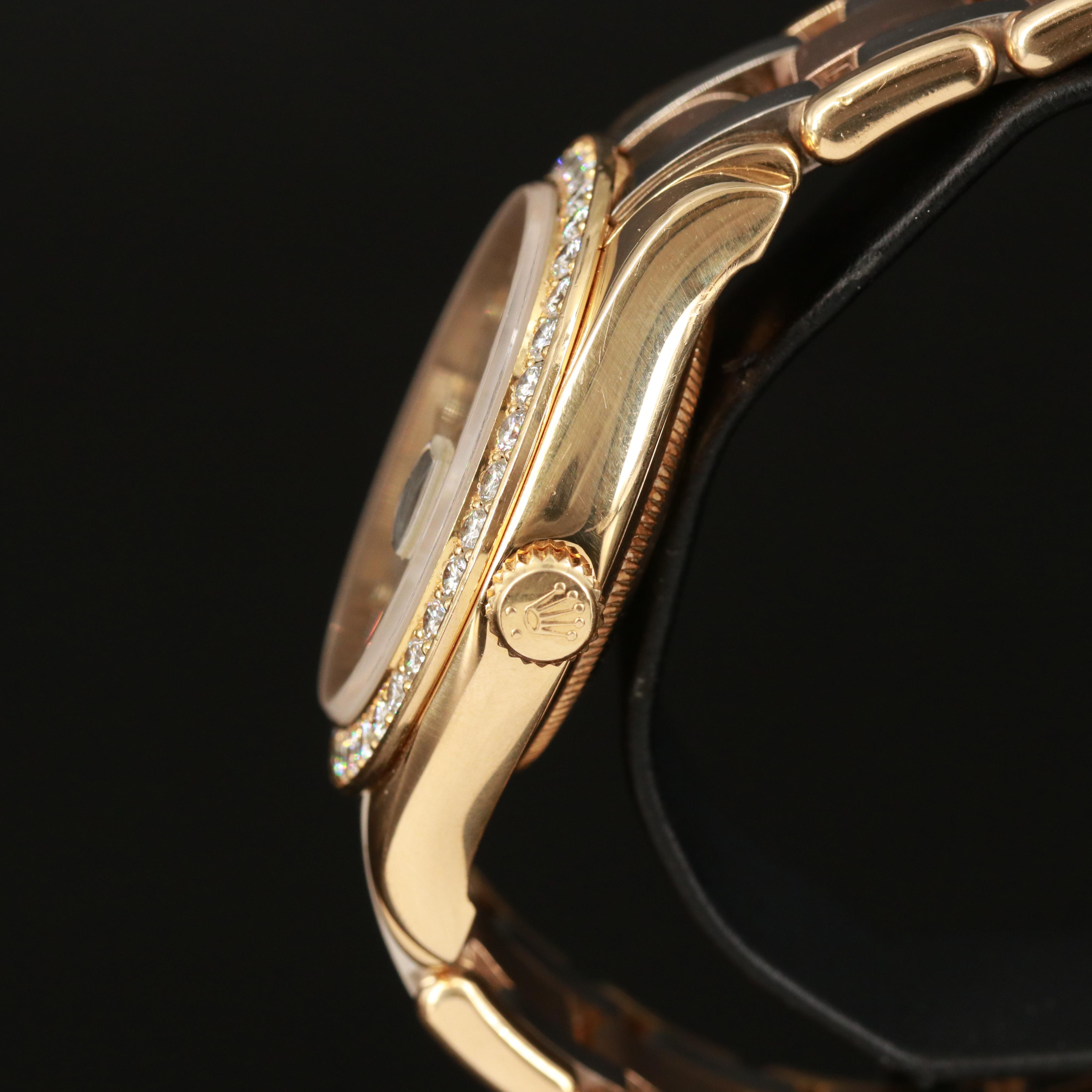 Rolex Day-Date Tridor Masterpiece Factory Meteorite Diamond Dial and Bezel Watch