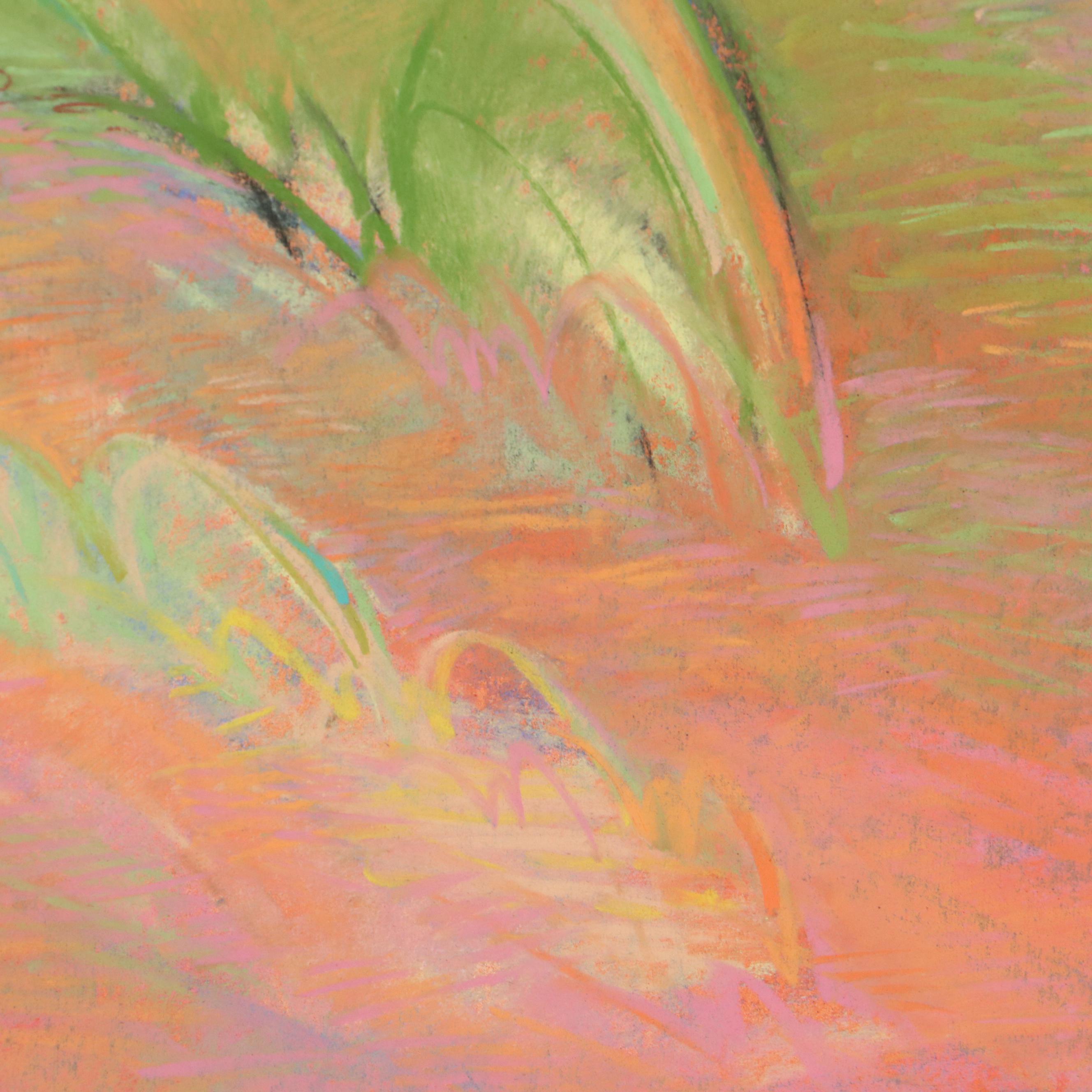 Robert Domin Landscape Pastel Drawing