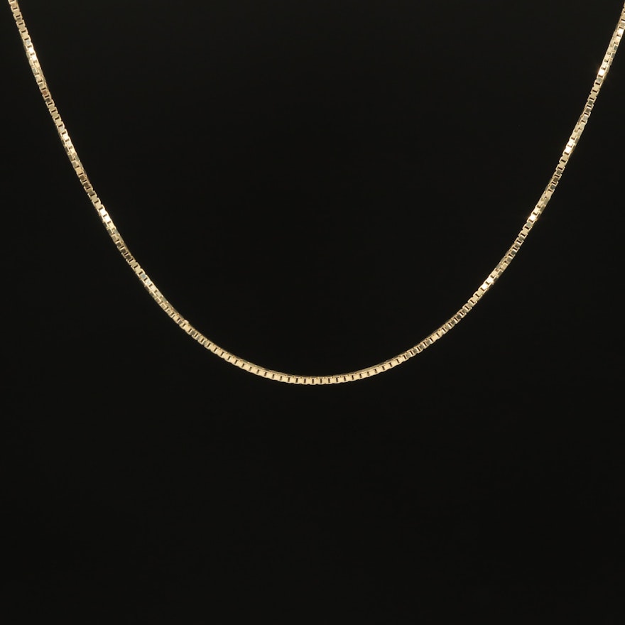 10K Box Chain Necklace