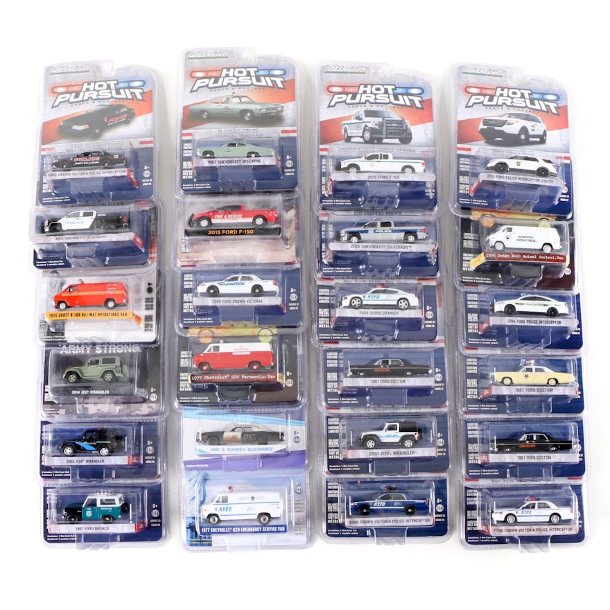 Greenlight Hot Pursuit, FDNY, and Other Series 1:64 Scale Cars, 2010s