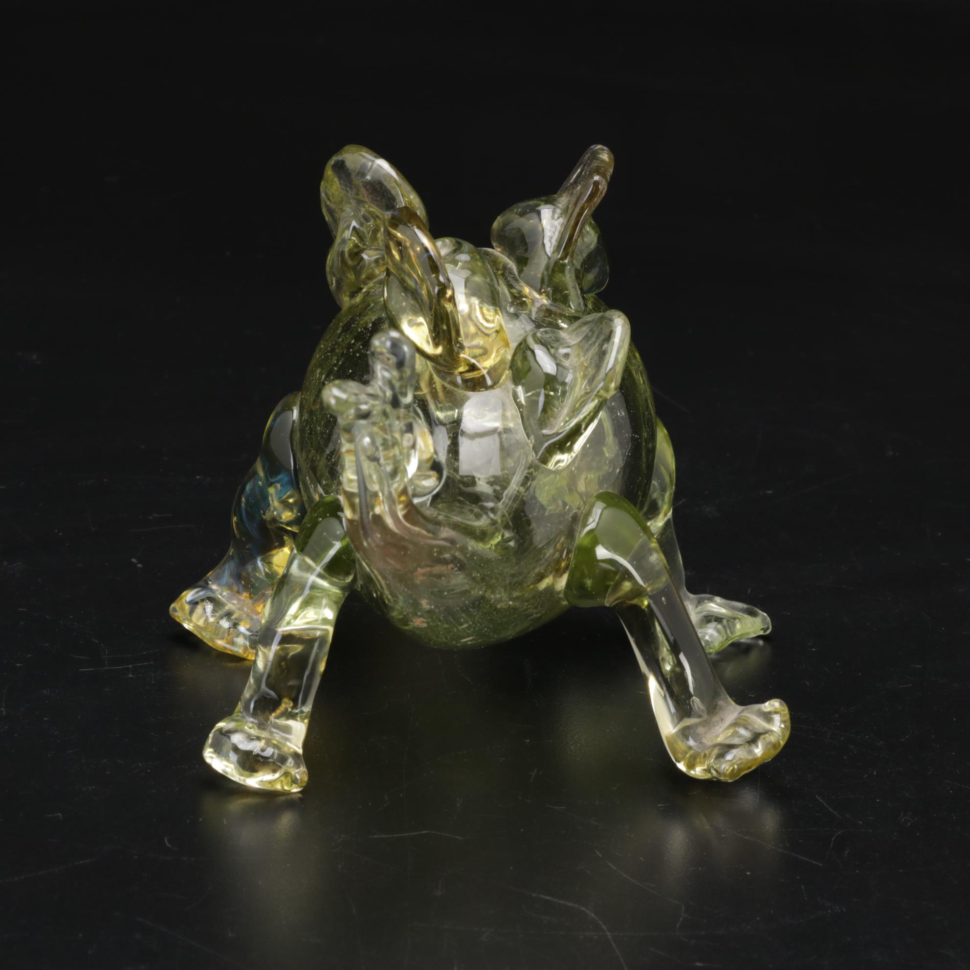 Dan Lovelace "Stegasaurus" Blown Art Glass Sculpture, 1974