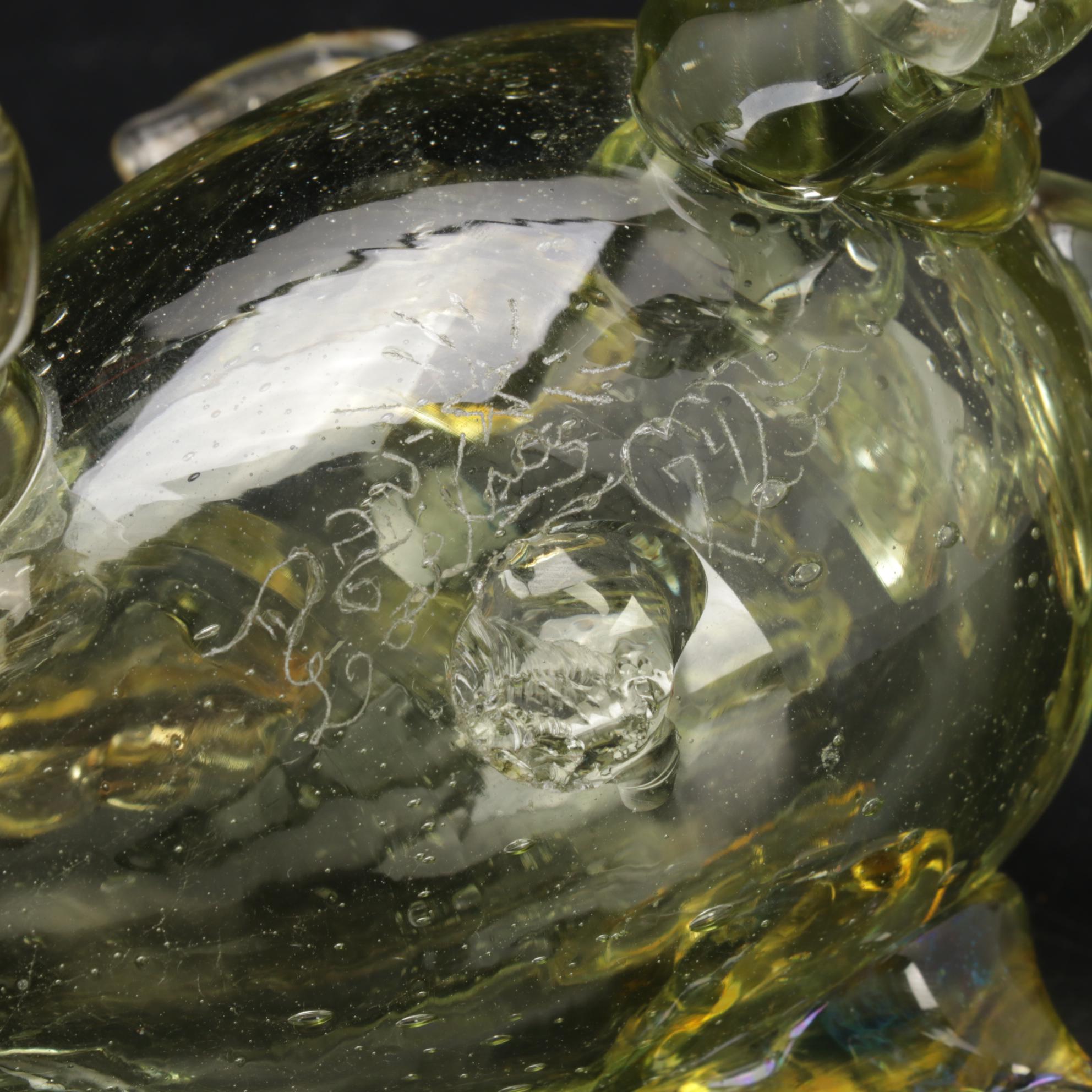 Dan Lovelace "Stegasaurus" Blown Art Glass Sculpture, 1974