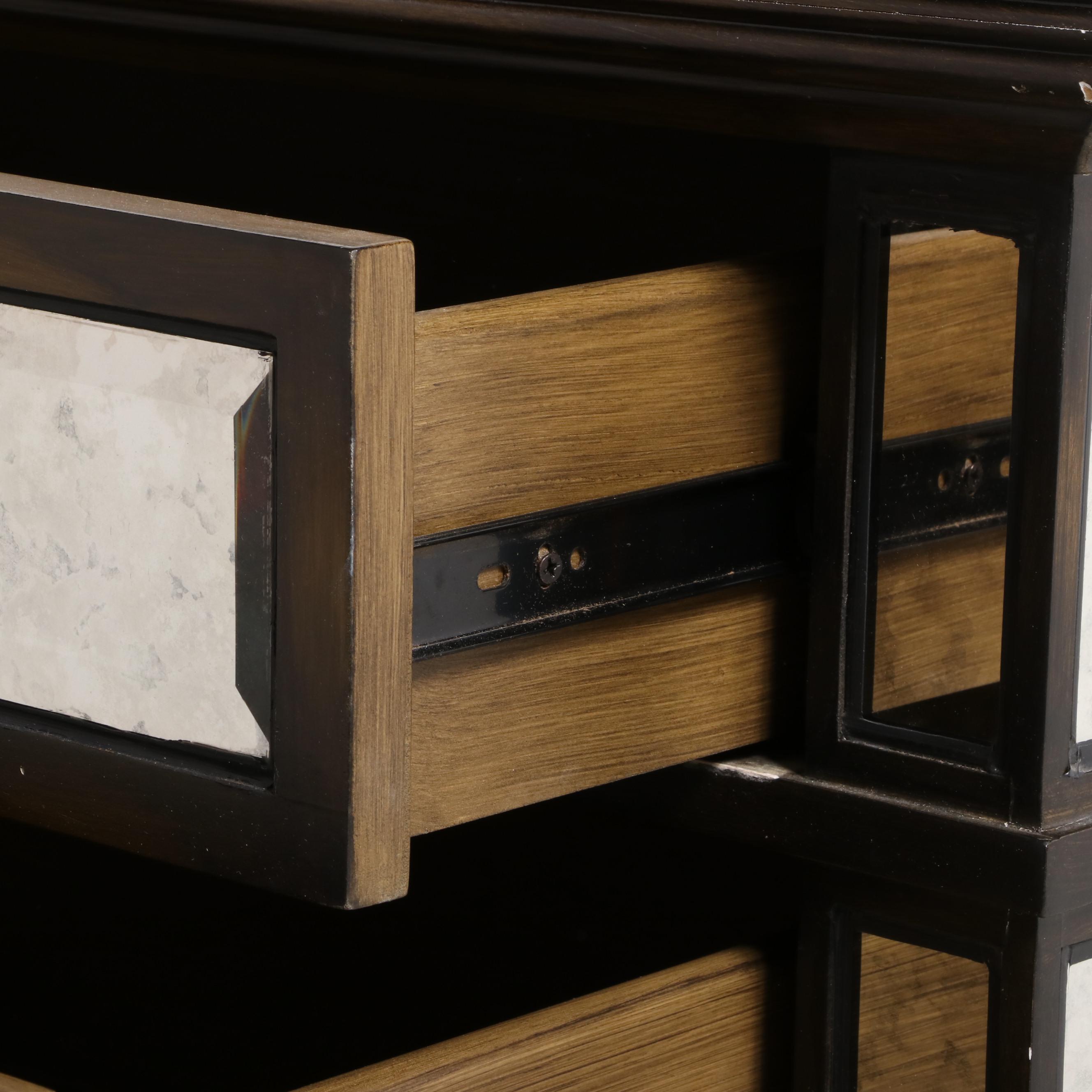 Arhaus "Isla" Contemporary Mirrored Chest of Drawers