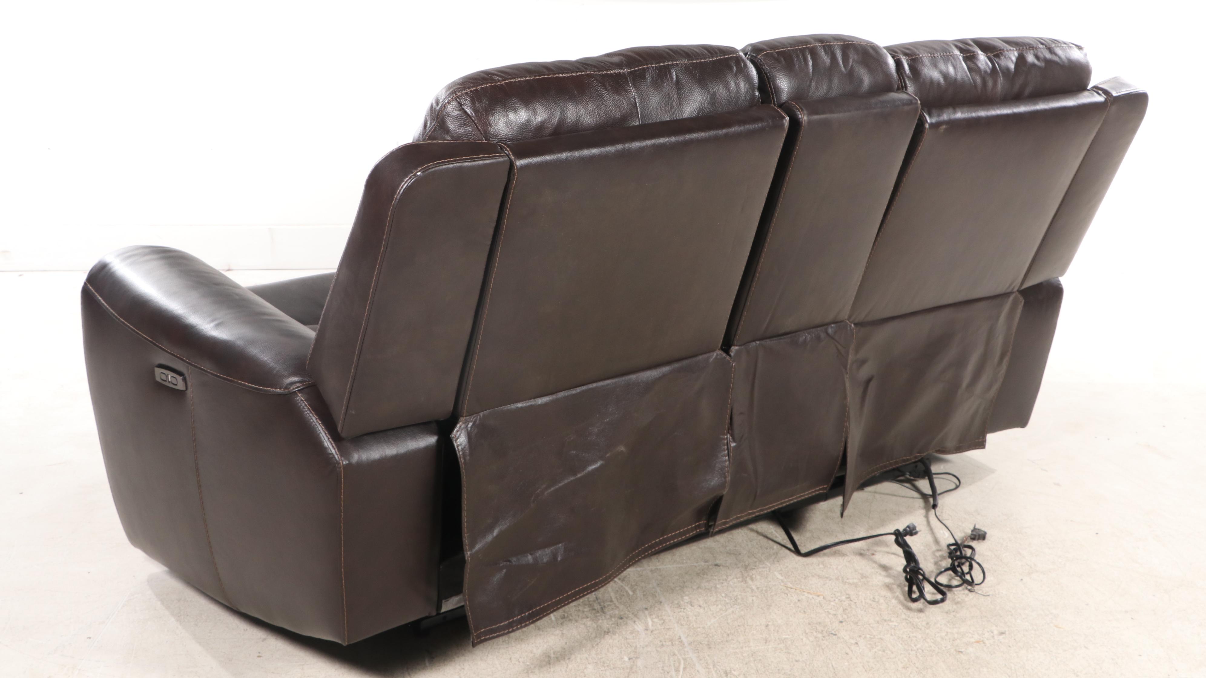 Gilman Creek Furniture "Carey" Leather Power Reclining Loveseat