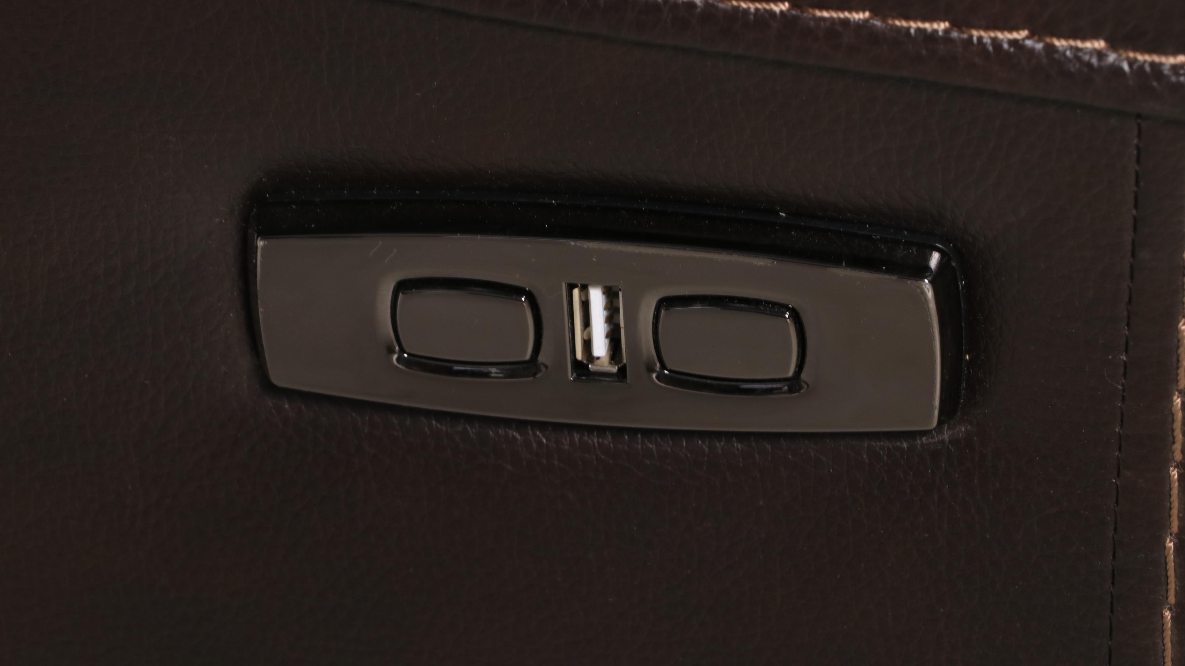 Gilman Creek Furniture "Carey" Leather Power Reclining Loveseat