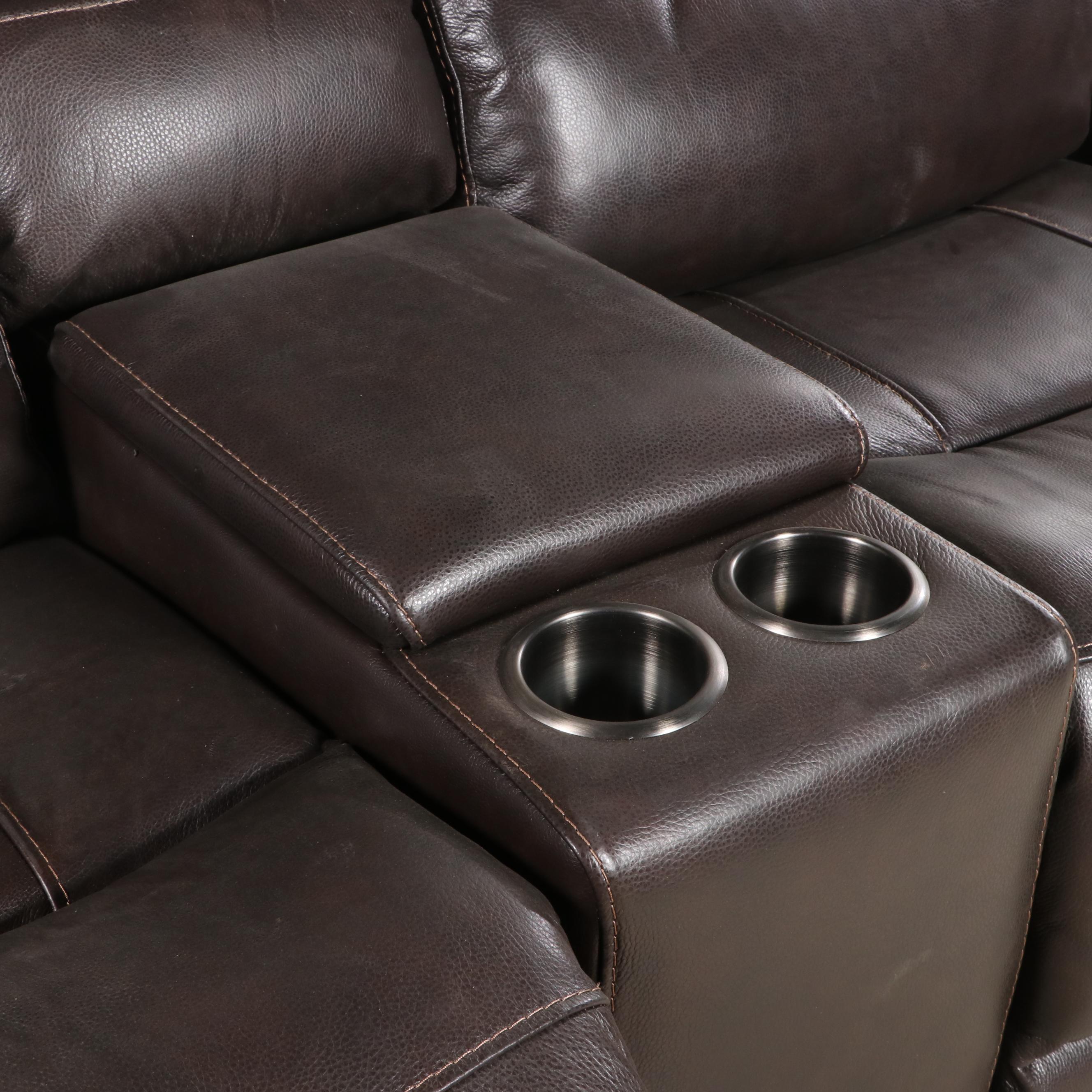 Gilman Creek Furniture "Carey" Leather Power Reclining Loveseat