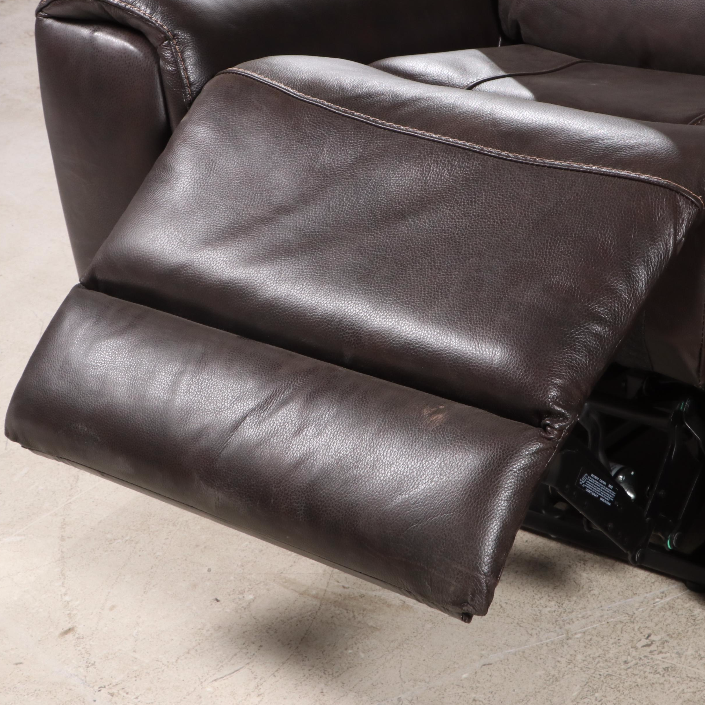 Gilman Creek Furniture "Carey" Leather Power Reclining Loveseat