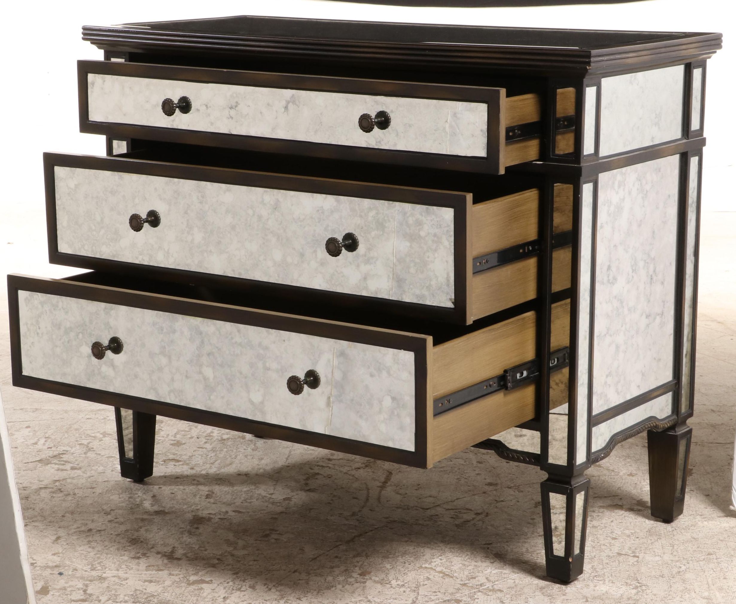 Arhaus "Isla" Contemporary Mirrored Chest of Drawers