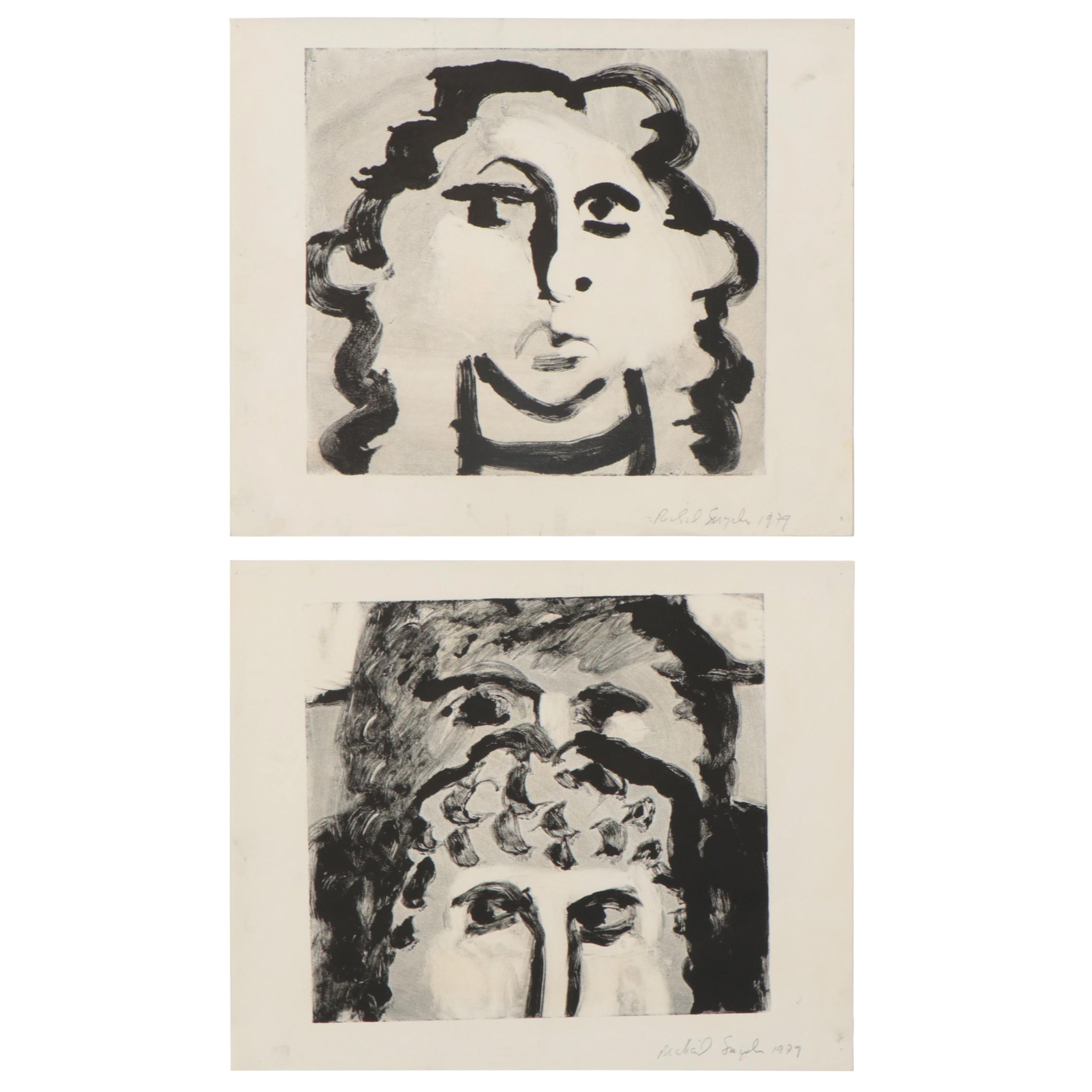Richard Snyder Portrait Monotypes, 1979