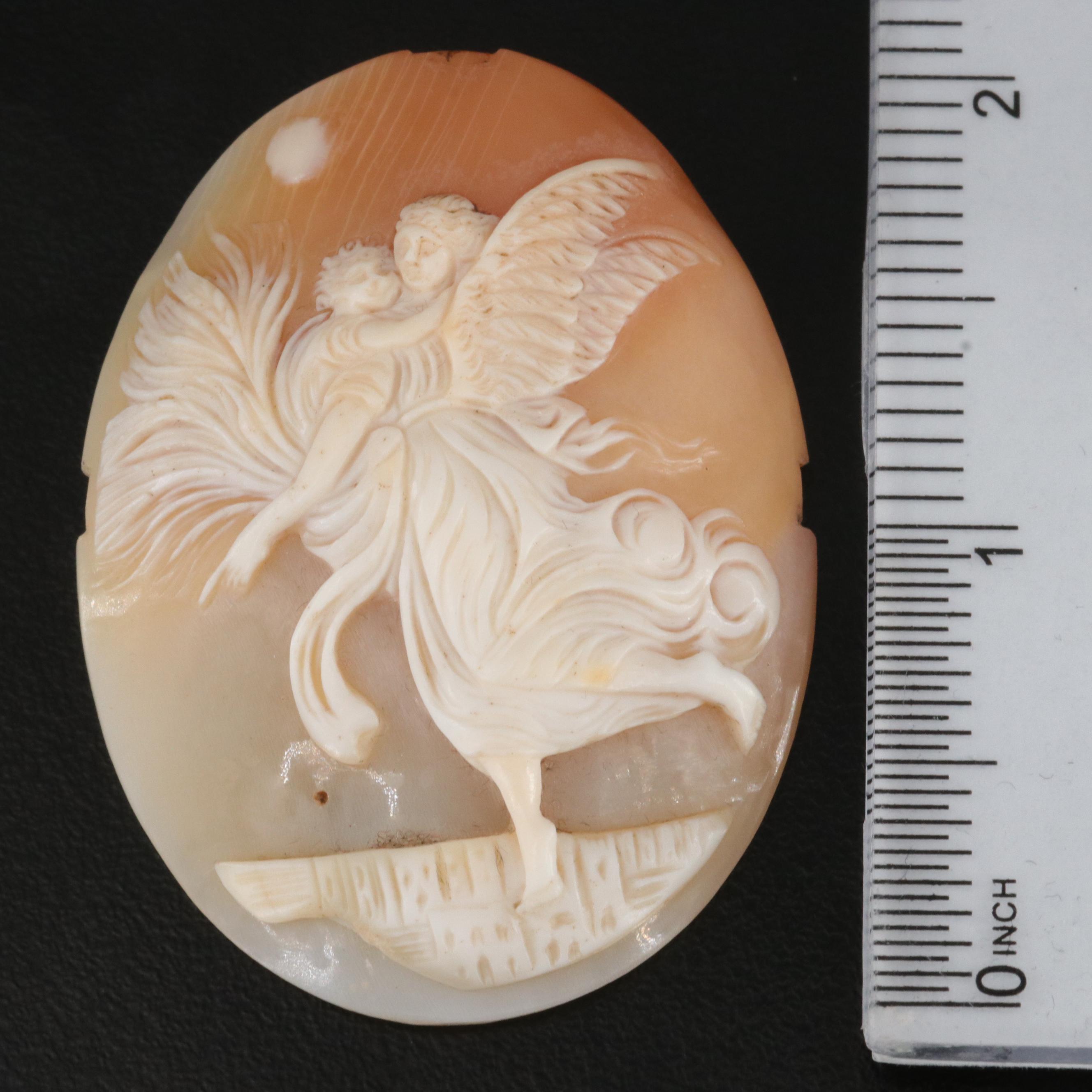 Loose Shell Angel with Child Cameo