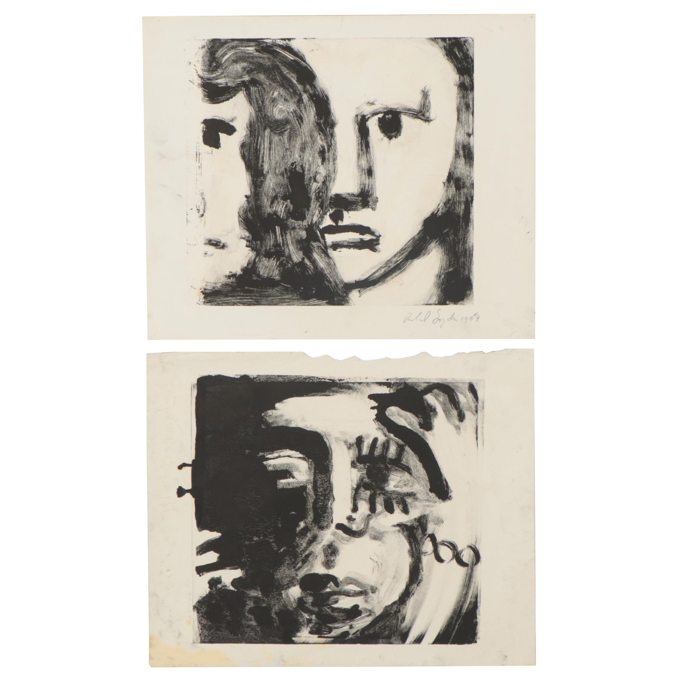 Richard Snyder Portrait Monotypes, 1979
