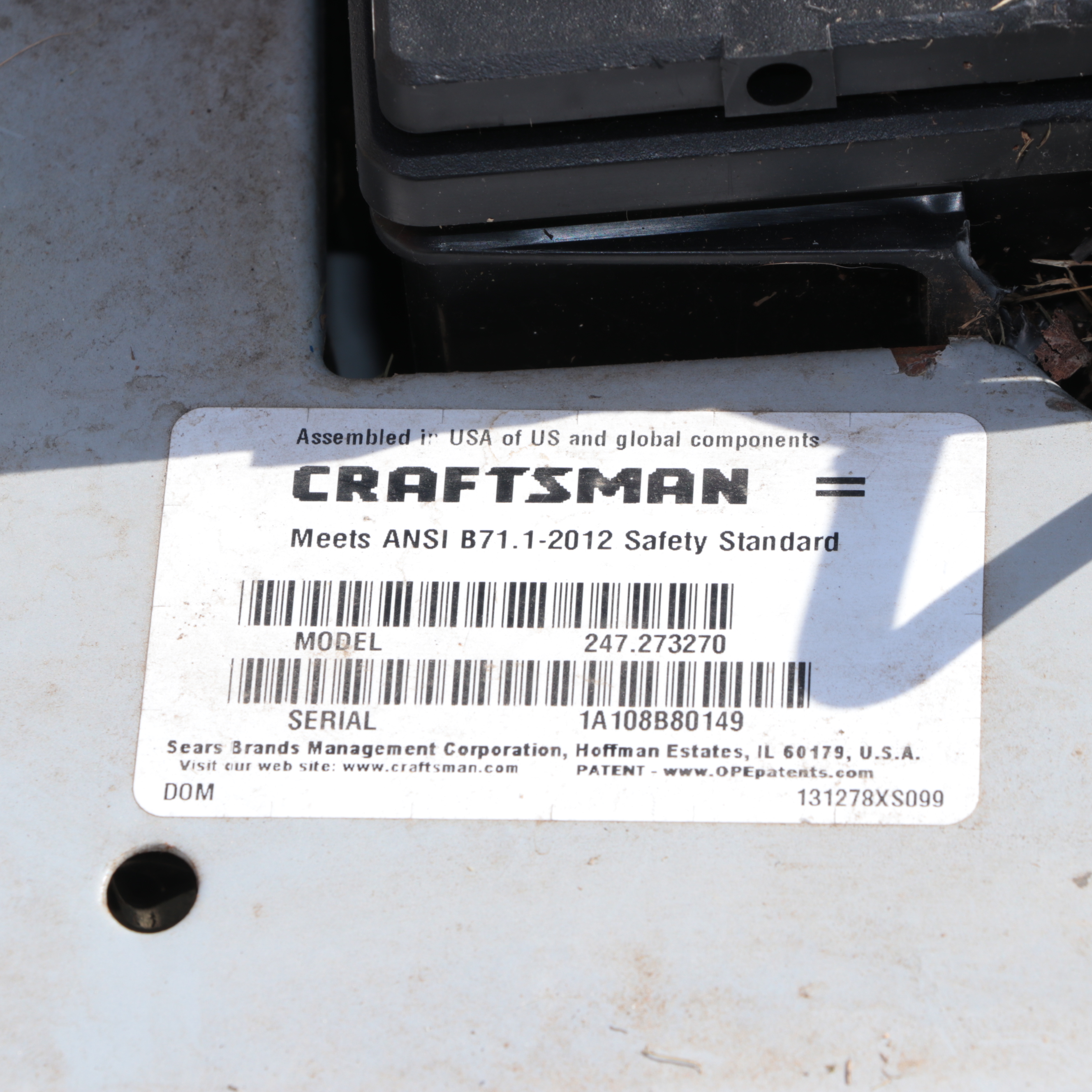 Craftsman T-1100 Riding Lawnmower with Bagger