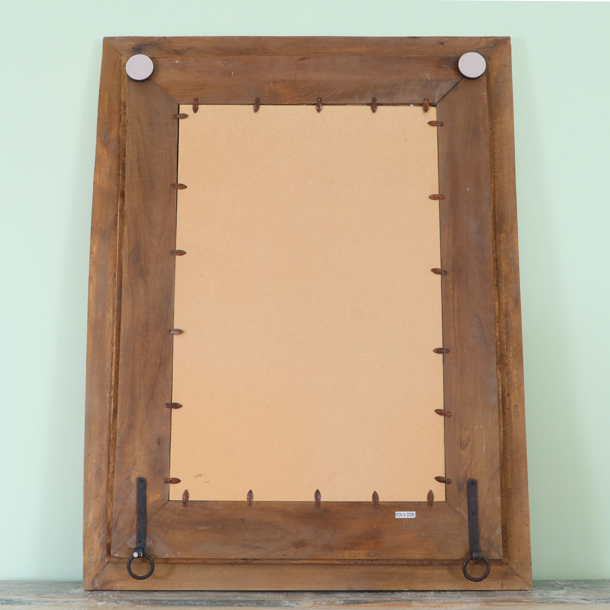 Arhaus Furniture Madhava Beveled Glass Wall Mirror with Distressed Finish