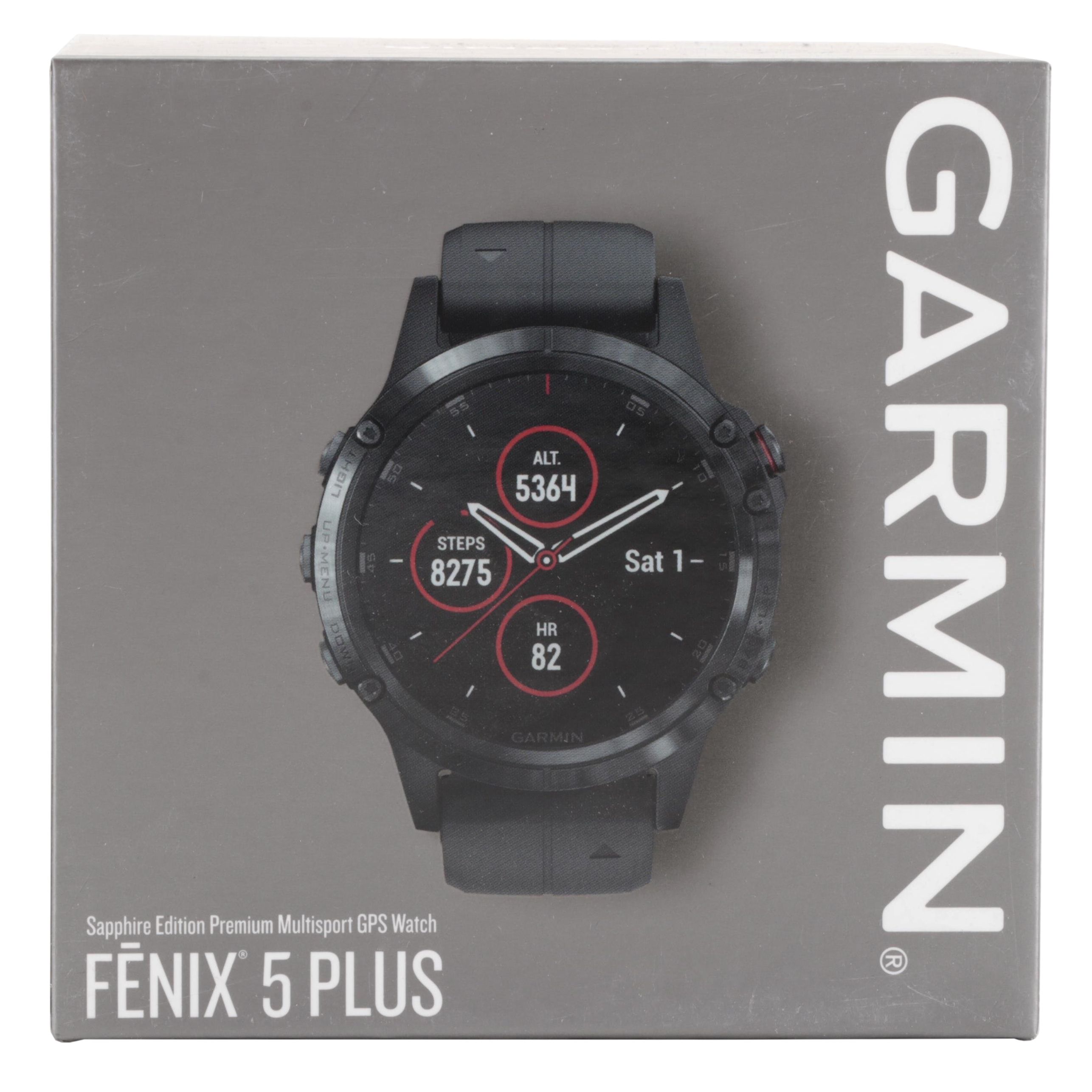 Garmin Fēnix 5 Plus Sapphire Edition Premium Multisport GPS Watch in Black
