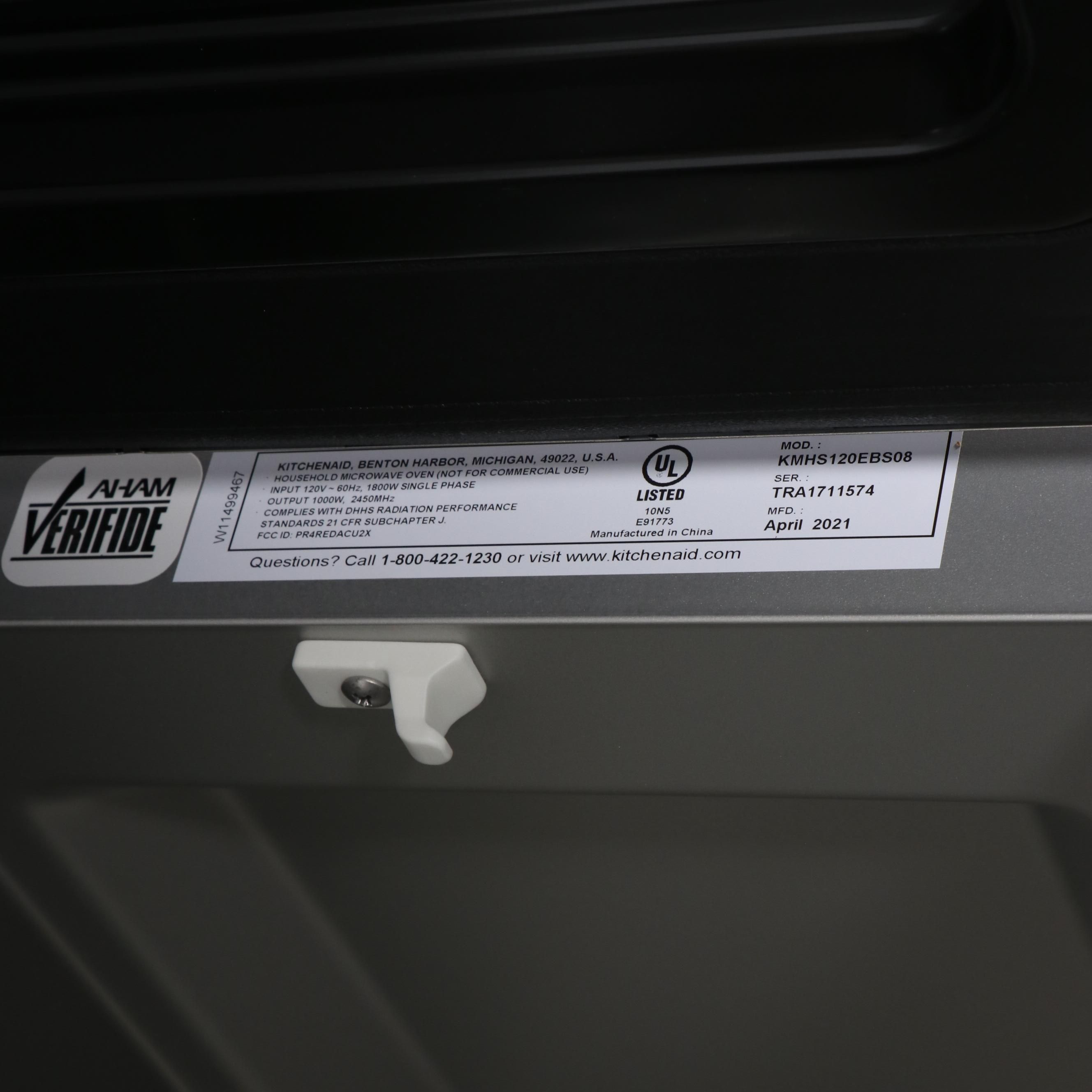 KitchenAid 30" Black Stainless 1000-Watt Microwave Hood Combination