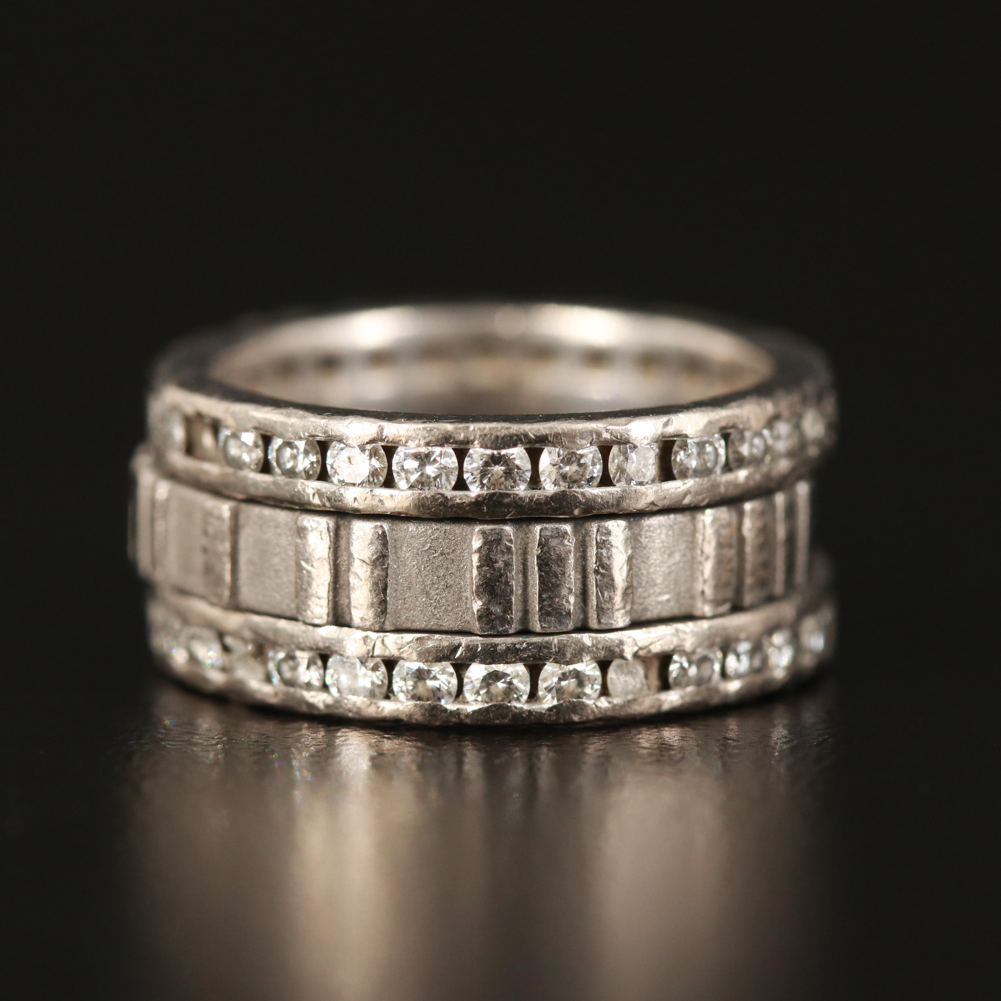 Tiffany & Co.18K 1.53 CTW Diamond Atlas Spinner Band