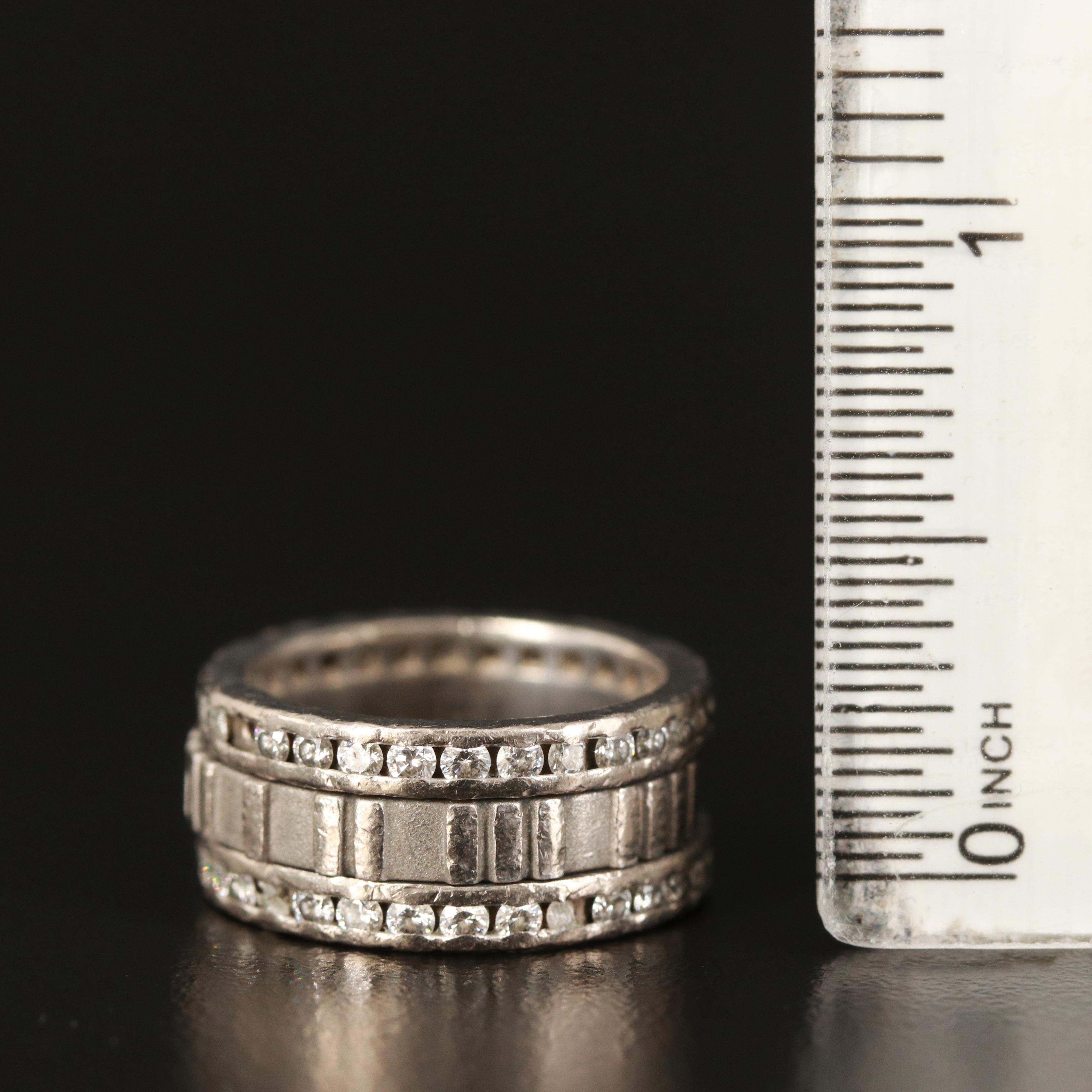 Tiffany & Co.18K 1.53 CTW Diamond Atlas Spinner Band