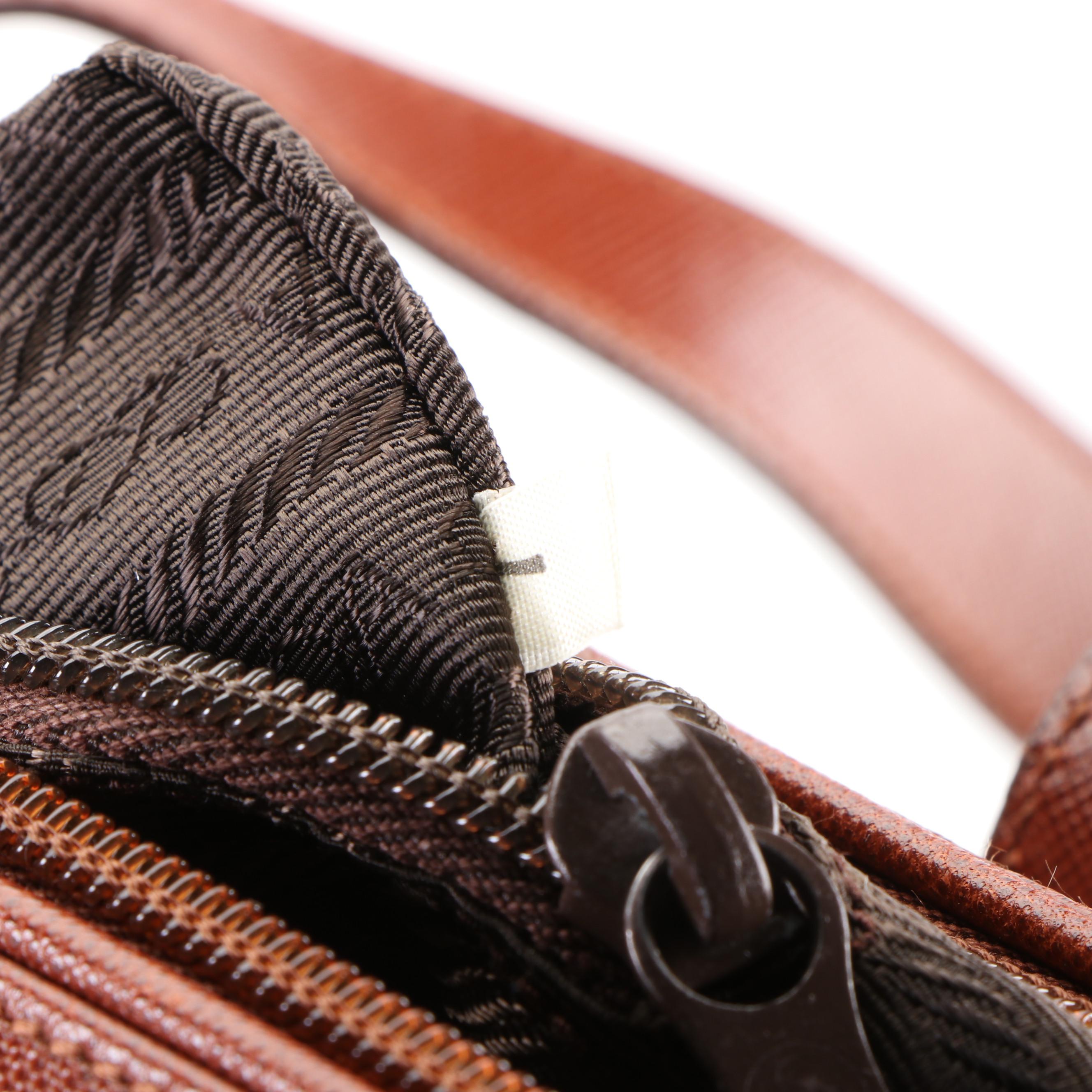 Prada Handbag in Brown Saffiano Leather