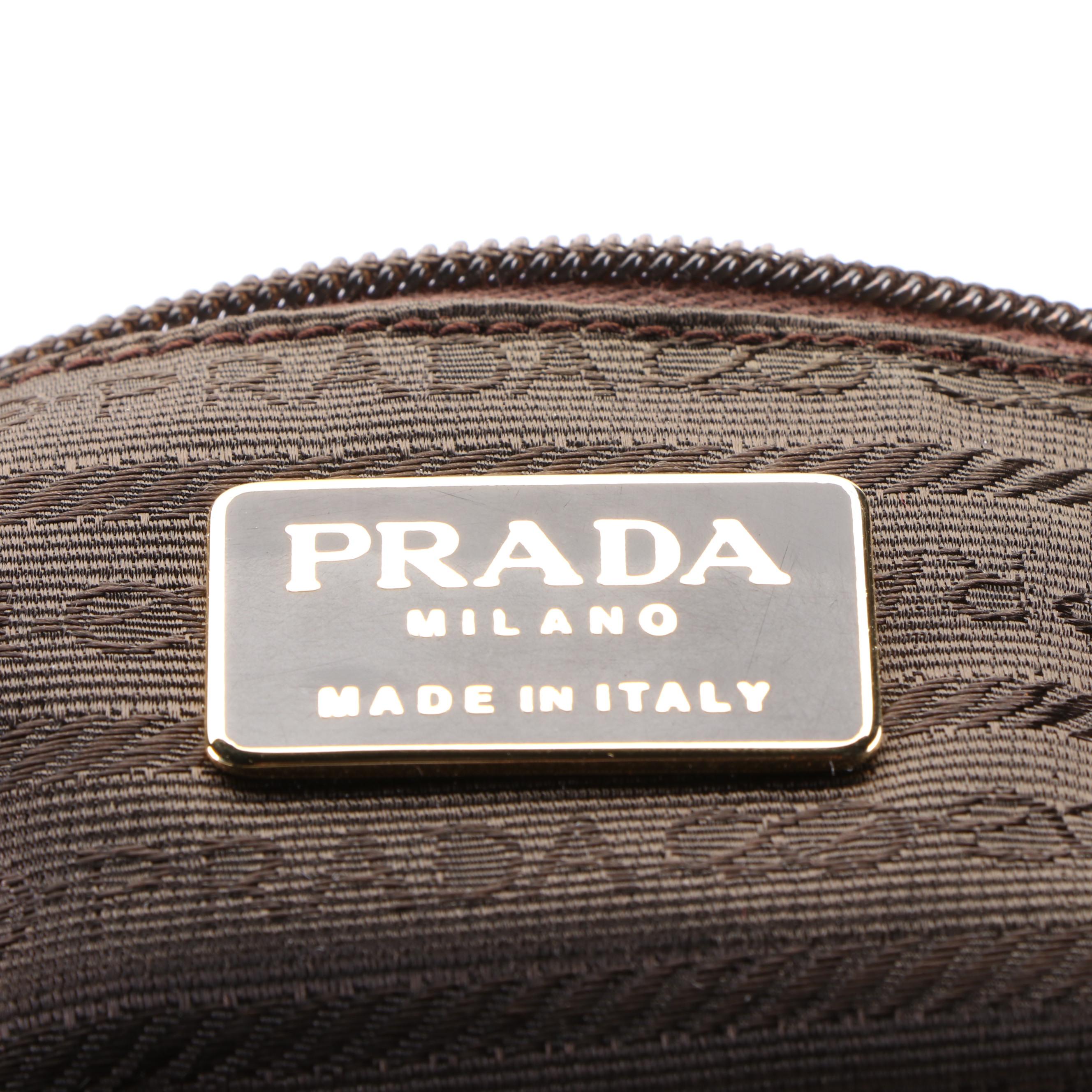 Prada Handbag in Brown Saffiano Leather