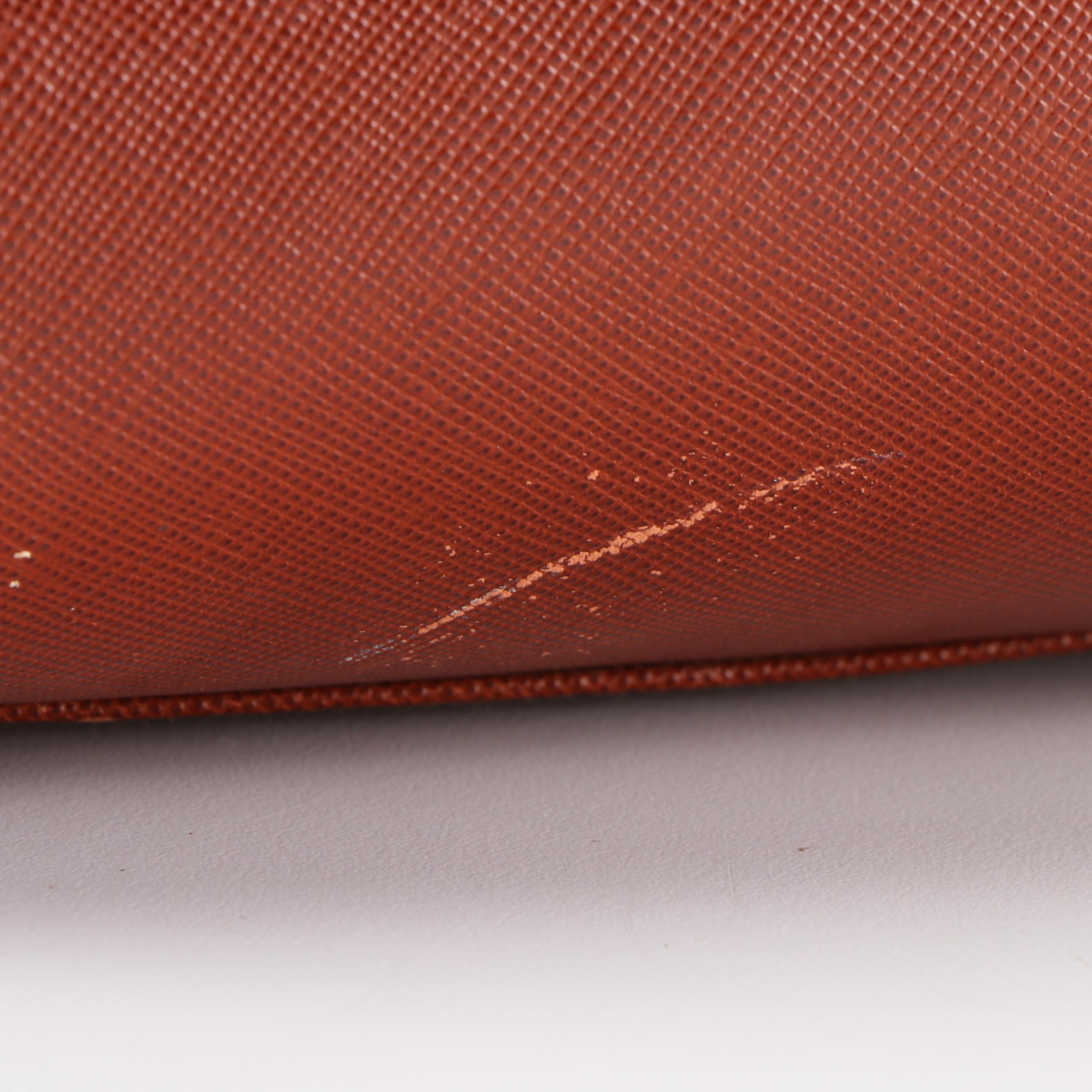 Prada Handbag in Brown Saffiano Leather