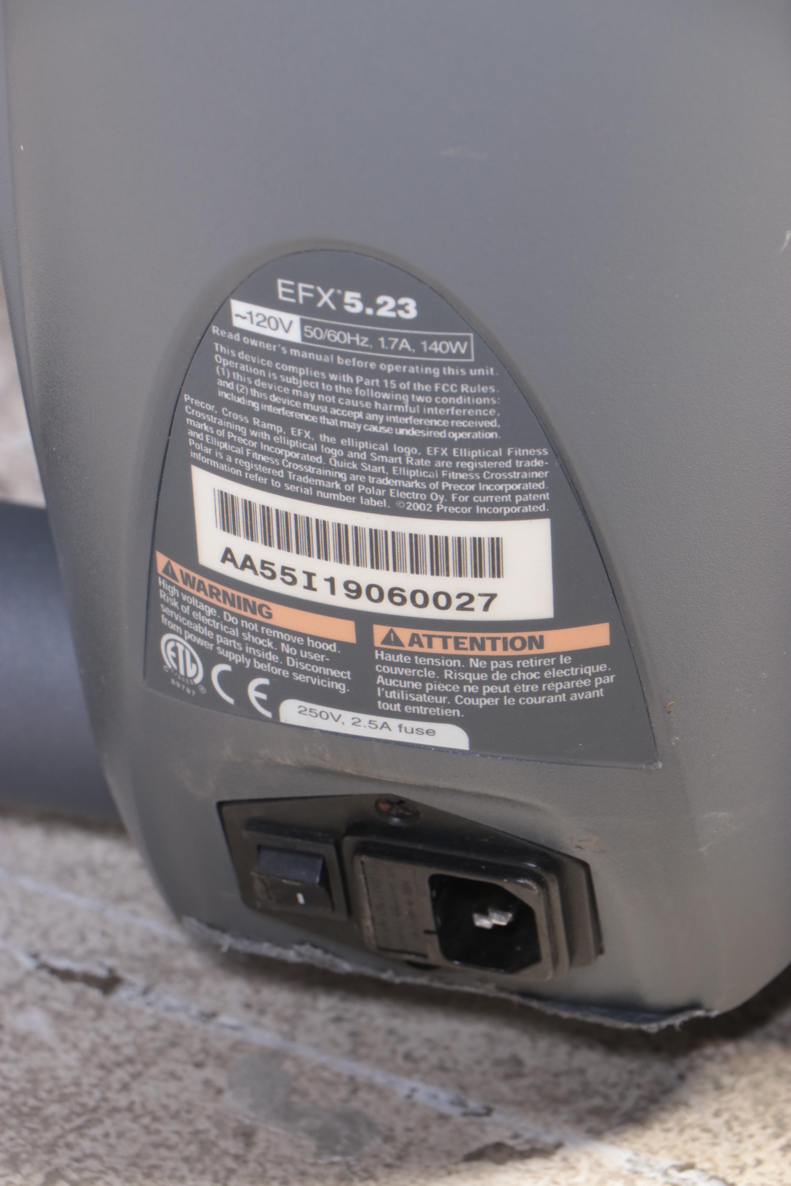 Precor EFX 5.23 Elliptical Fitness Trainer