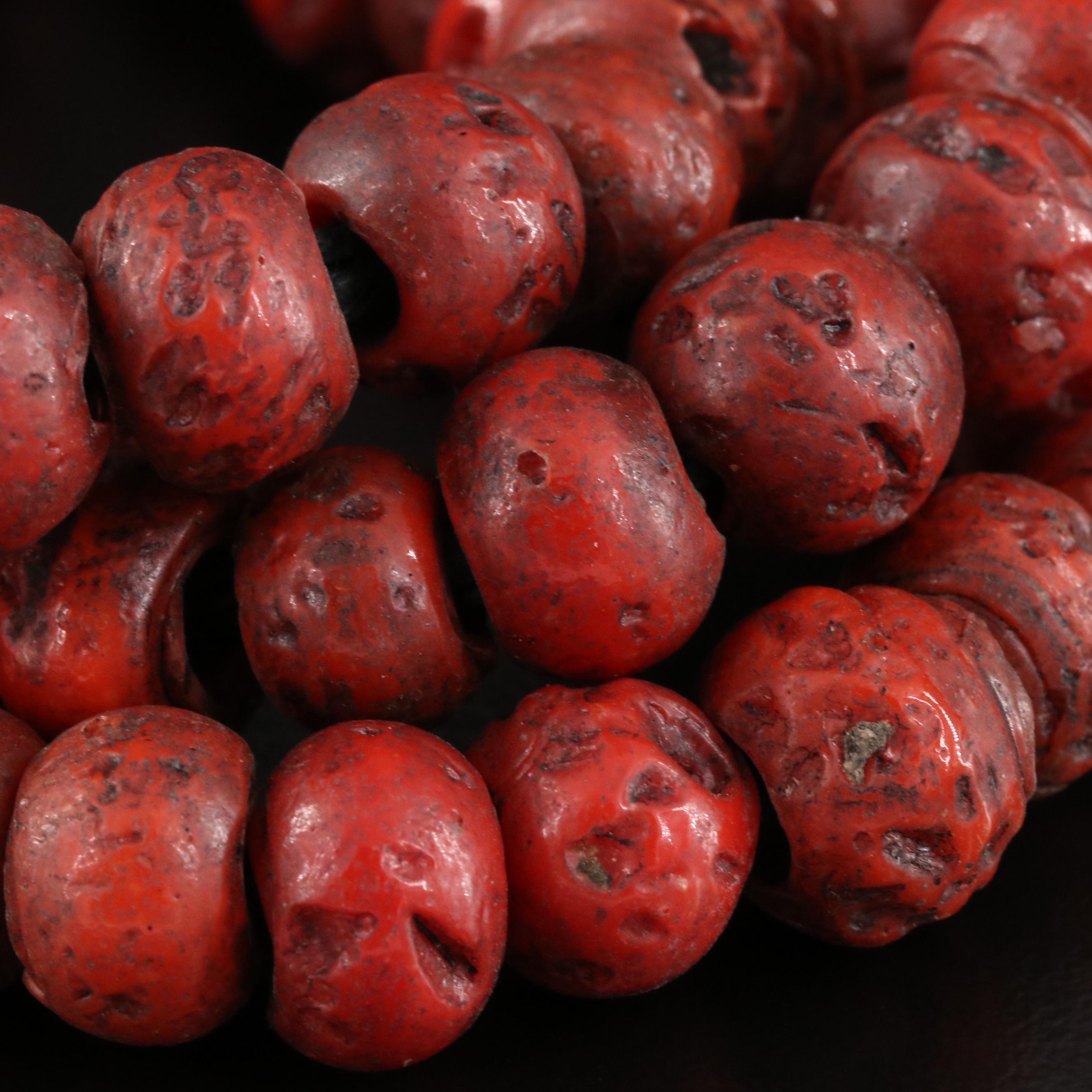 South Asian Nagaland Style Coral Beaded Necklace