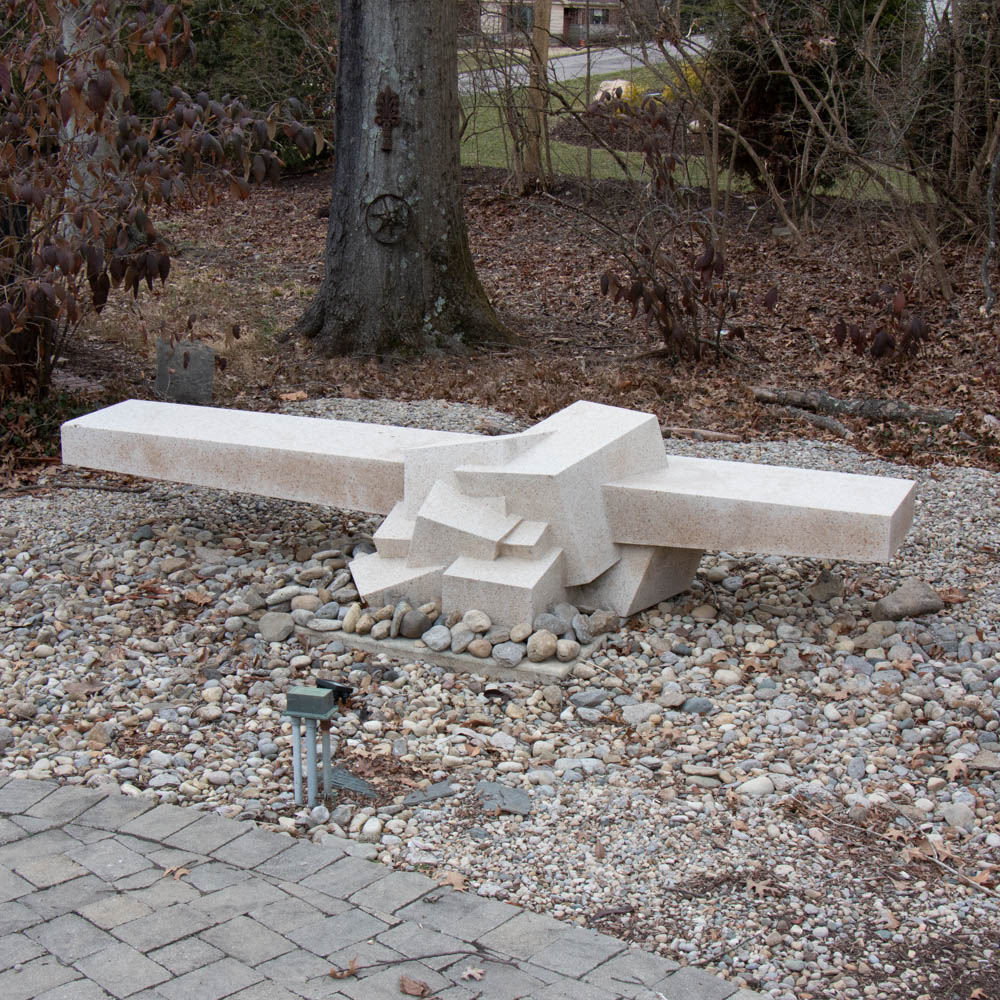 Bruce Beasley Large-Scale Granite Sculpture "Stone Horizon," 2000