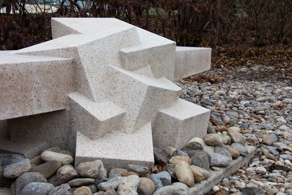 Bruce Beasley Large-Scale Granite Sculpture "Stone Horizon," 2000