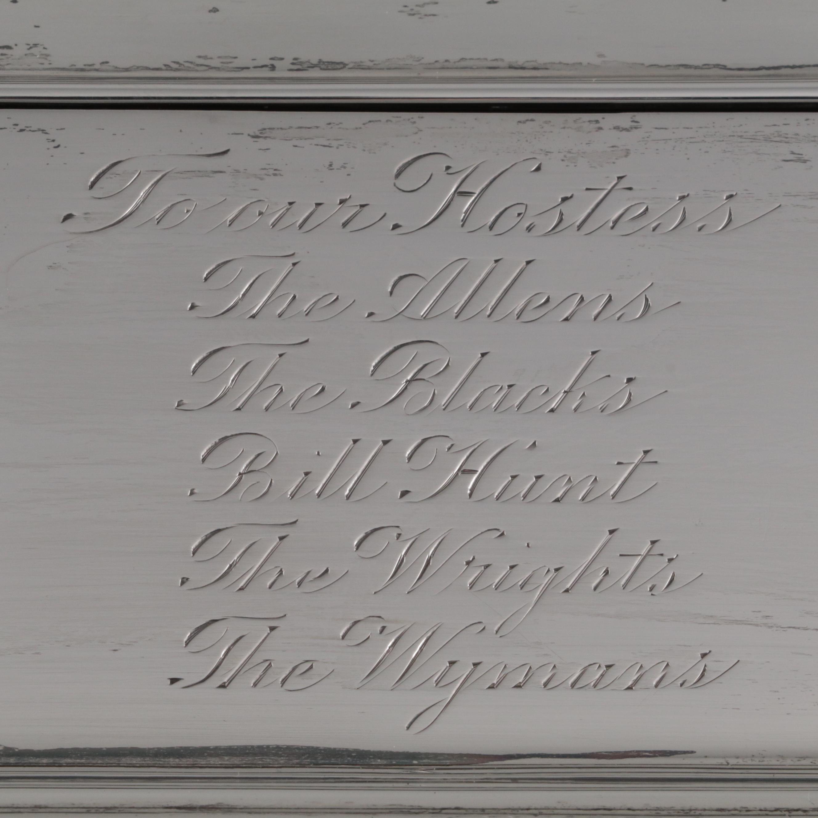 William B. Kerr & Co. Sterling Silver Cigarette Box, Late 19th to Early 20th C.