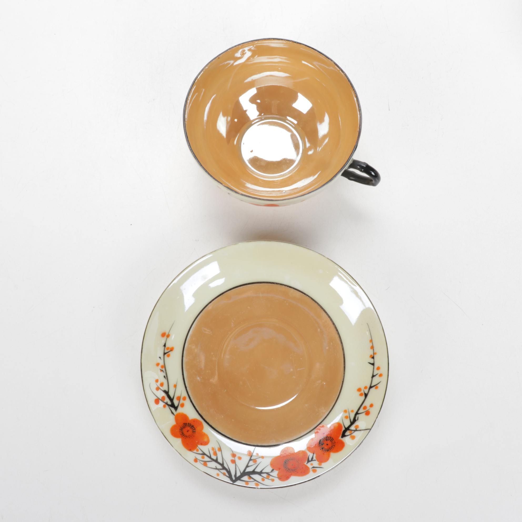 Lenox "Montclair" Dinnerware and Japanese Lusterware, Late 20th Century