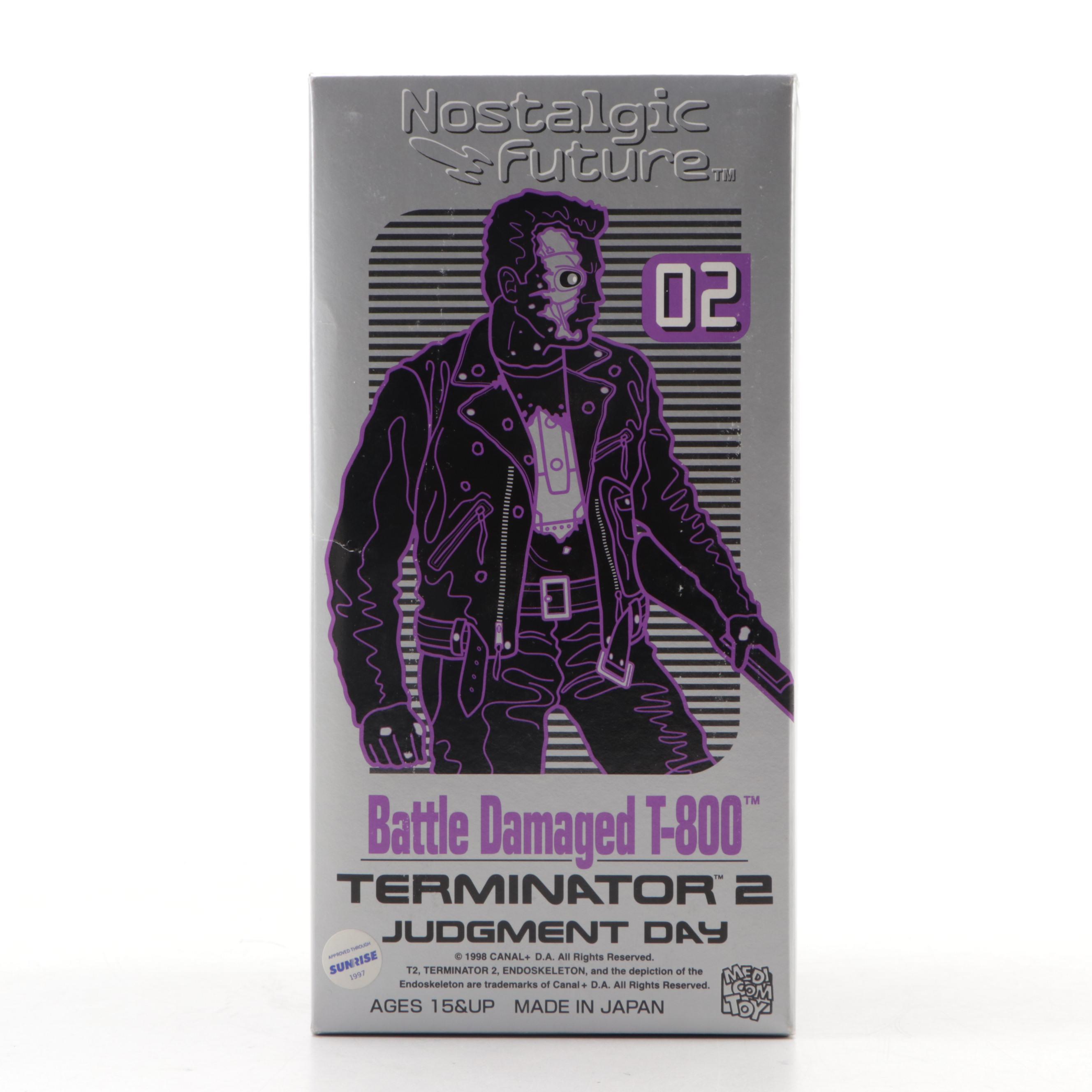 Nostalgic Future Terminator 2 Battle Damaged T-800 Wind-Up Tin Toy, 1998