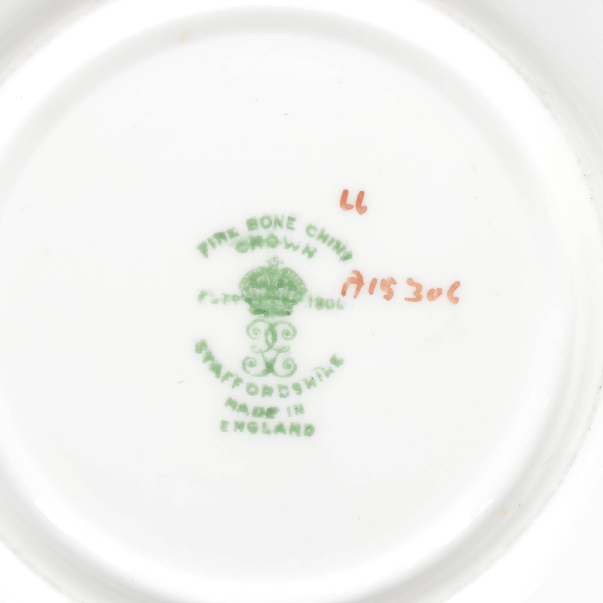 Staffordshire, Haviland, Aynsley, Paragon, and Other Eurpean Porcelain Saucers