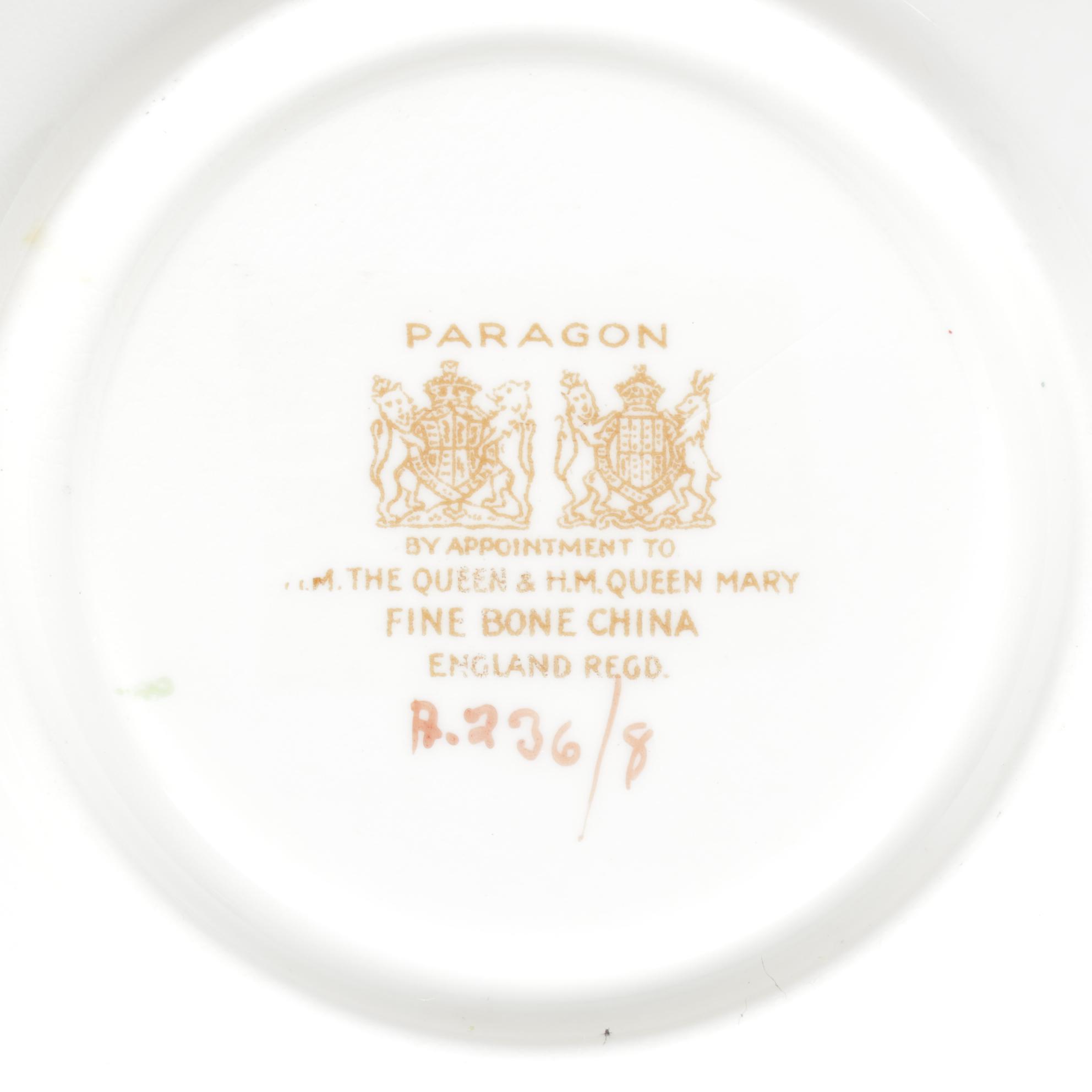 Staffordshire, Haviland, Aynsley, Paragon, and Other Eurpean Porcelain Saucers