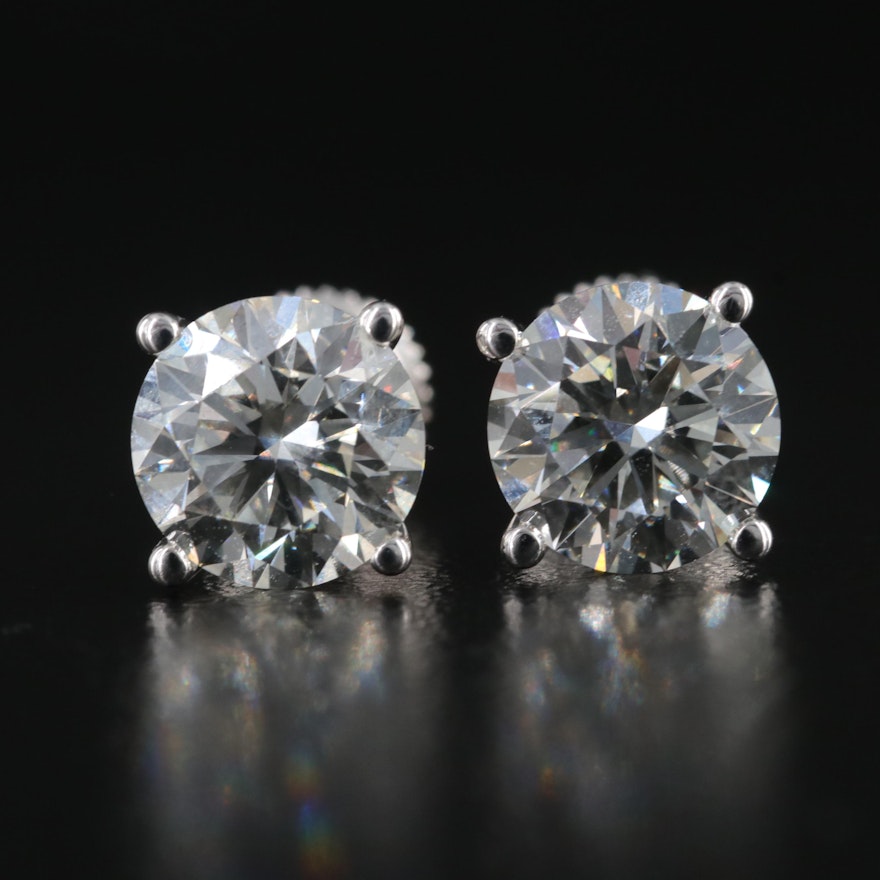 14K 4.04 CTW Lab Grown Diamond Stud Earrings