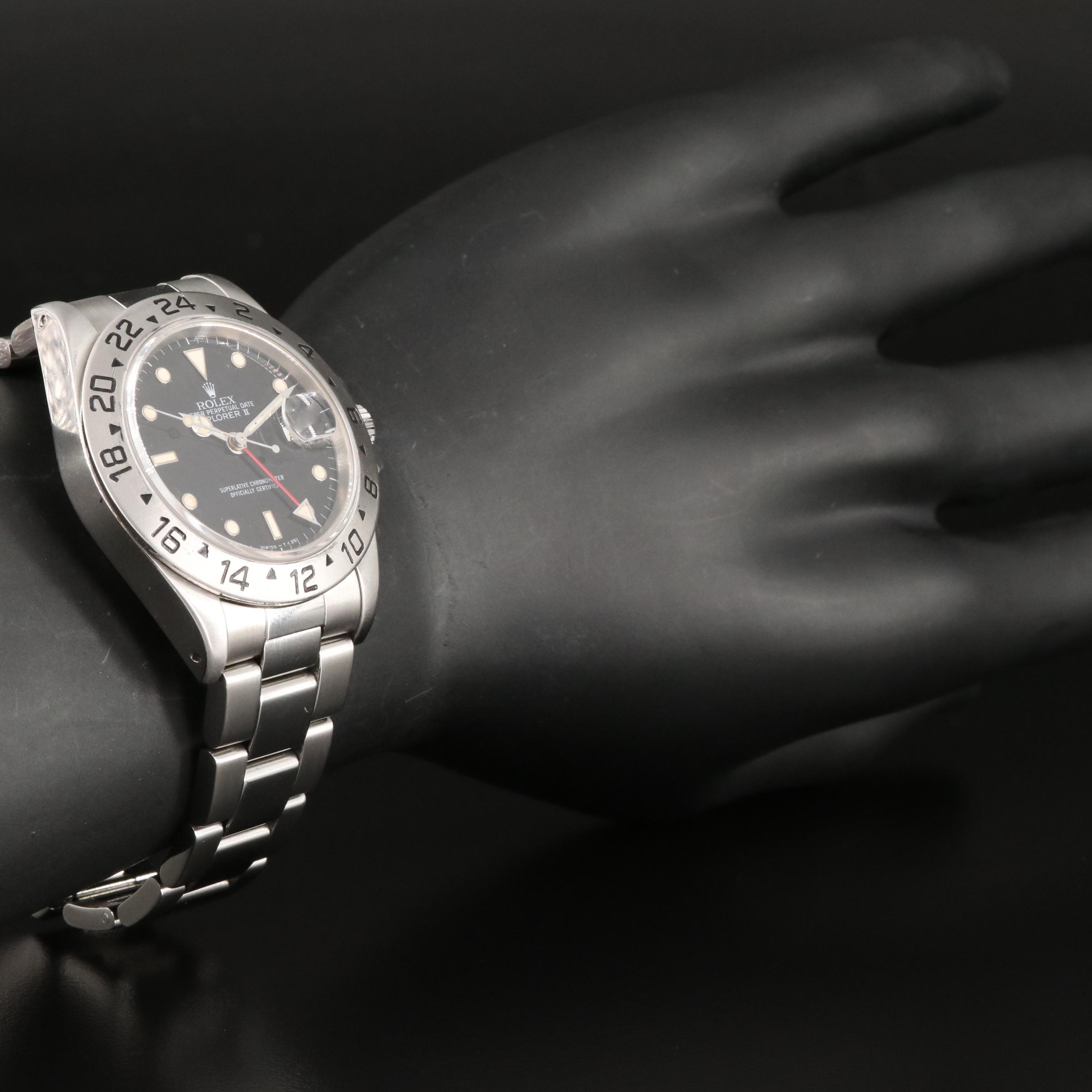 1984 Rolex Explorer II Black Dial Stainless Steel Watch