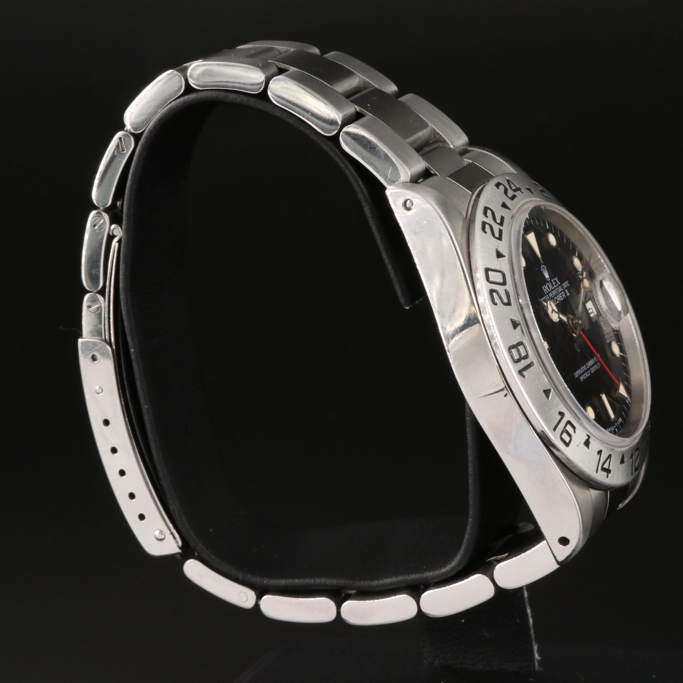 1984 Rolex Explorer II Black Dial Stainless Steel Watch