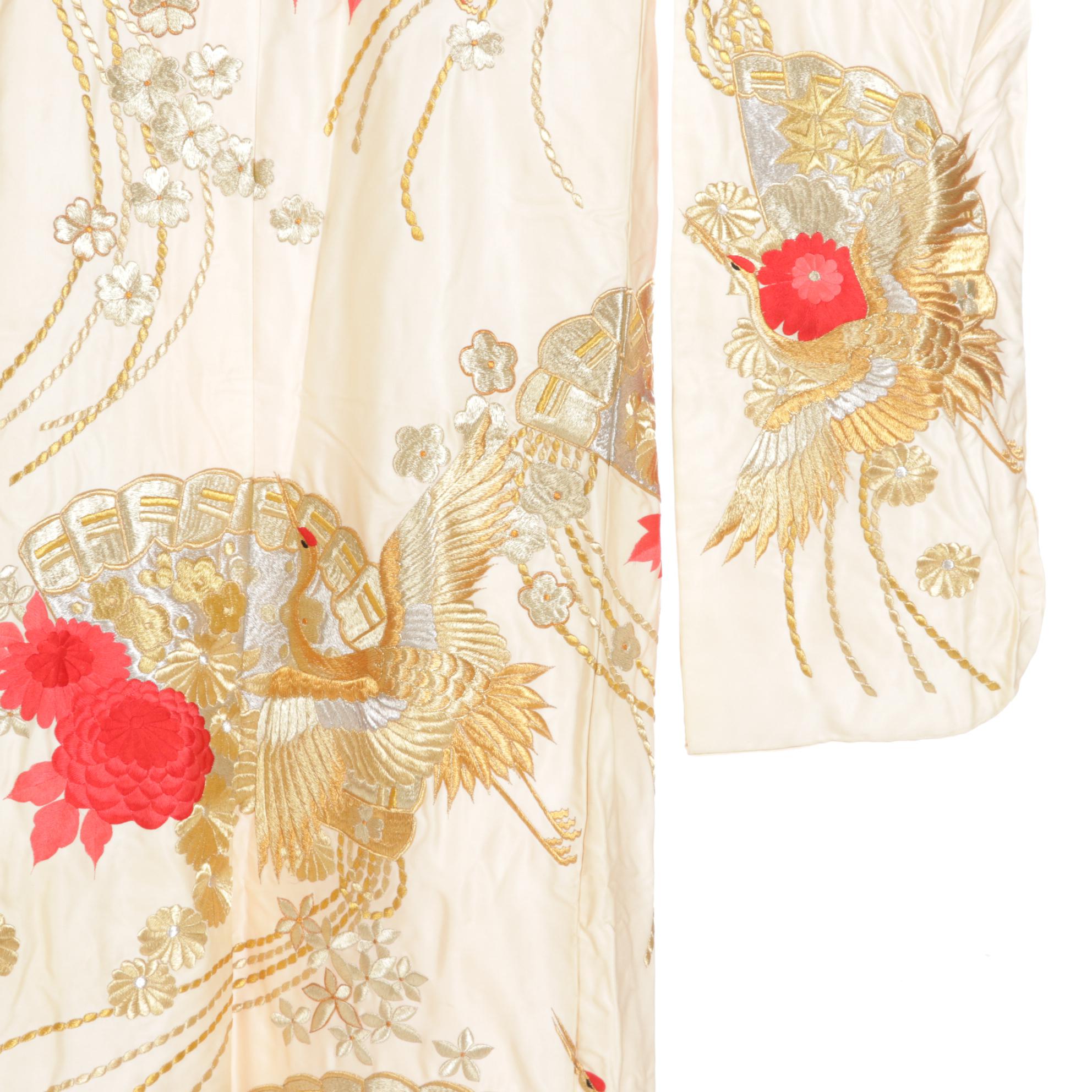 Hana, Kaede and Tsuru Embroidered Wedding Kimono
