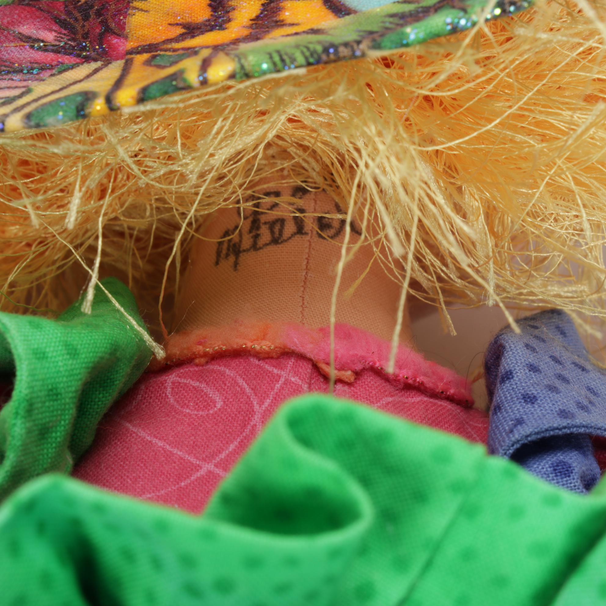 Jody Miller Rainbow Doll with Other Cloth Art Dolls and Book